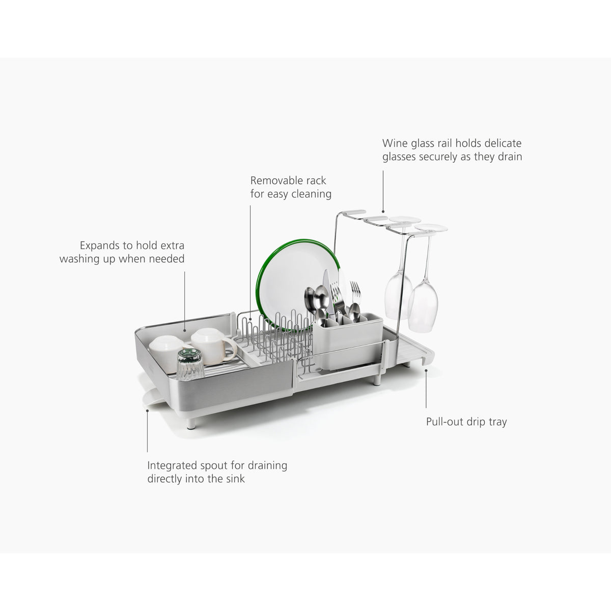Joseph Joseph Extend Steel Plus - Stone