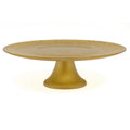 Luigi Bormioli Glitter Footed Cake Stand - Gold