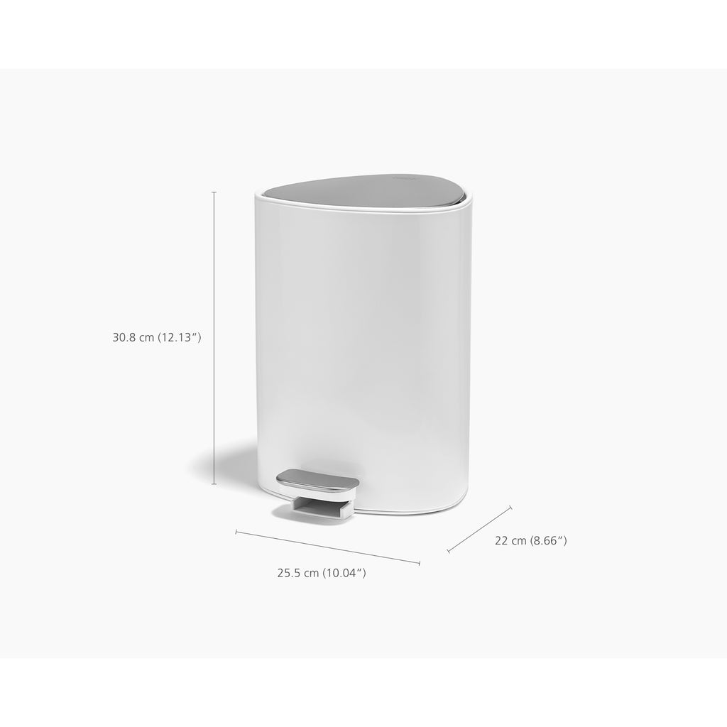 Joseph Joseph EasyStore 5L Bathroom Bin - Gloss White