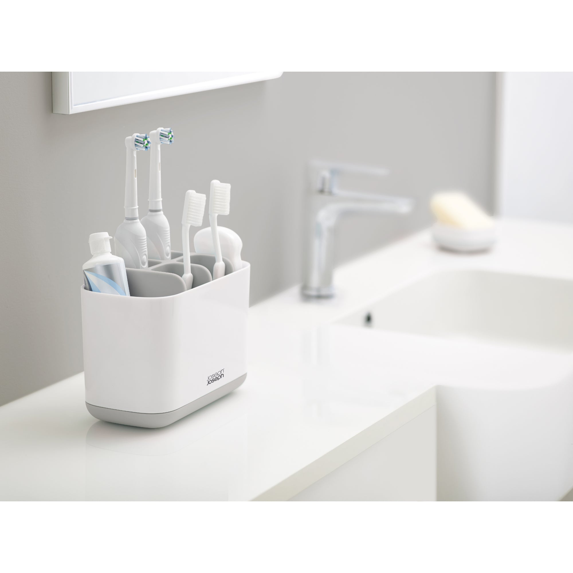 Joseph Joseph EasyStore Large Toothbrush Caddy - Grey