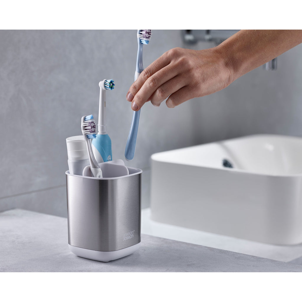 Joseph Joseph  EasyStore Steel Toothbrush Holder