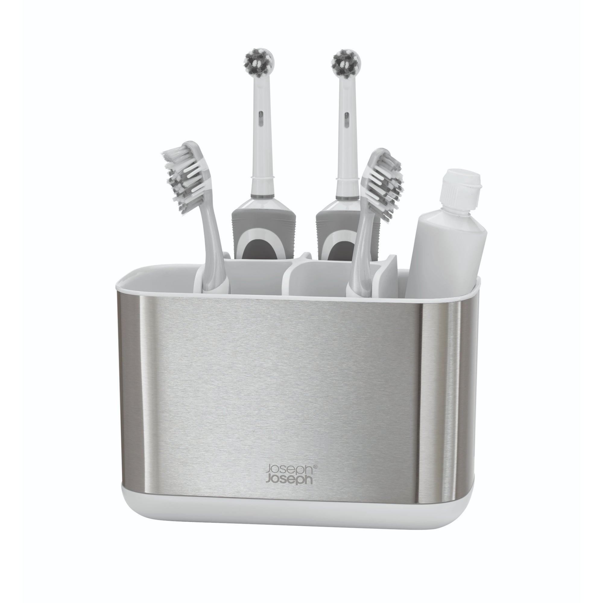 Joseph Joseph  EasyStore Steel Toothbrush Holder - Large