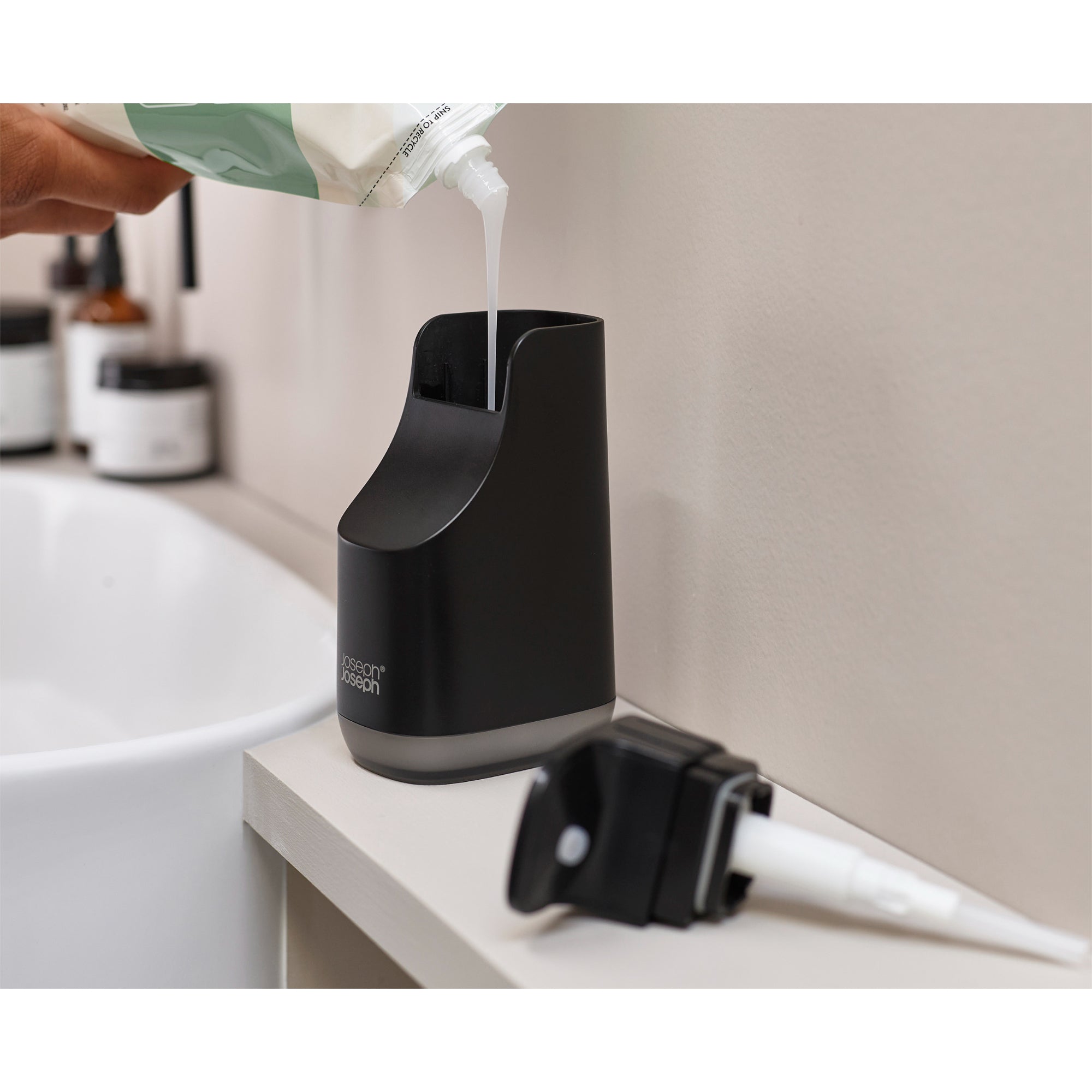 Joseph Joseph Slim Compact Soap Pump - Black