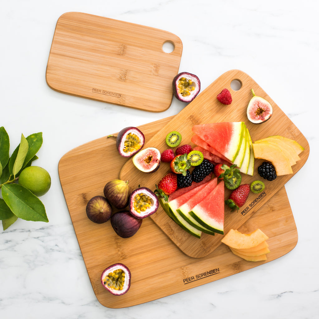 Peer Sorensen Long Grain Bamboo Board 3 Piece Set - Natural Bamboo