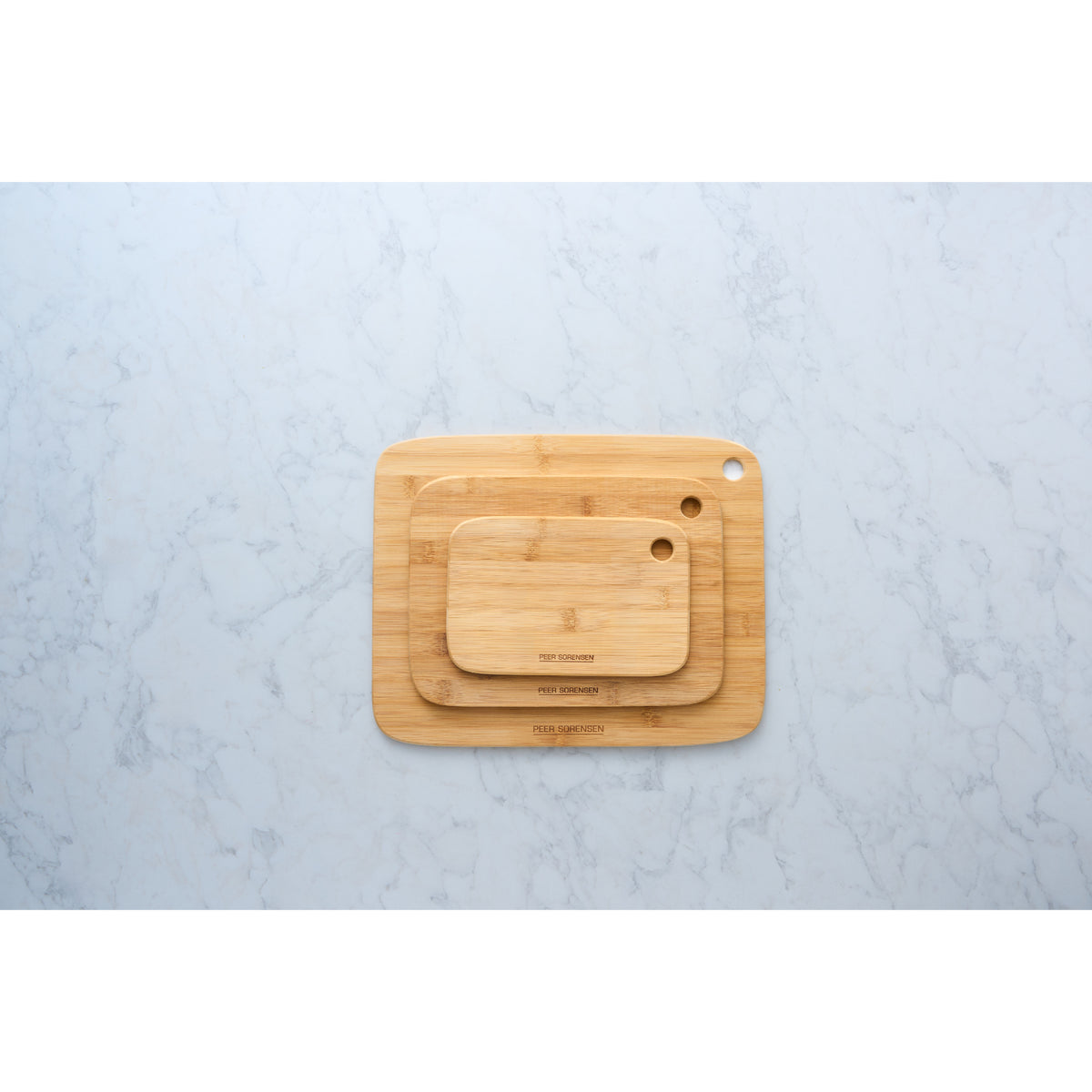 Peer Sorensen Long Grain Bamboo Board 3 Piece Set - Natural Bamboo