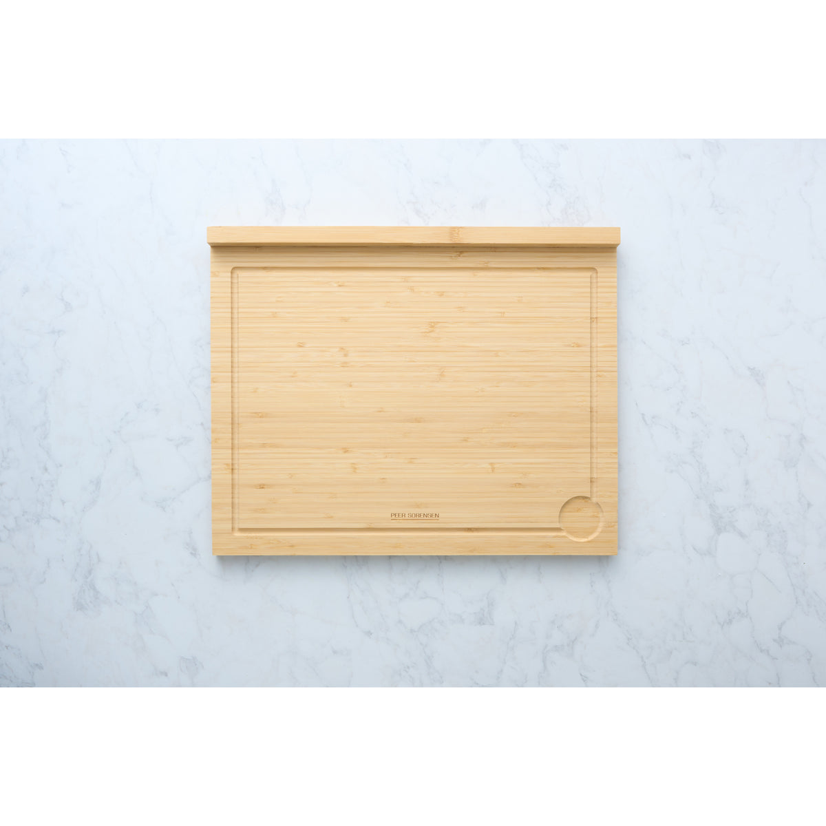 Peer Sorensen Bamboo Counter Edge Cutting Board with Juice Groove - 50 x 40 x 2cm
