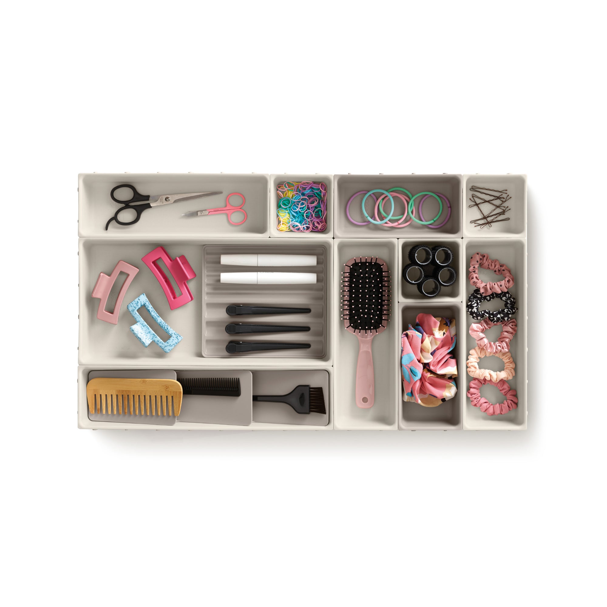 Joseph Joseph Viva 12 Piece Makeup Organiser Set - Shell