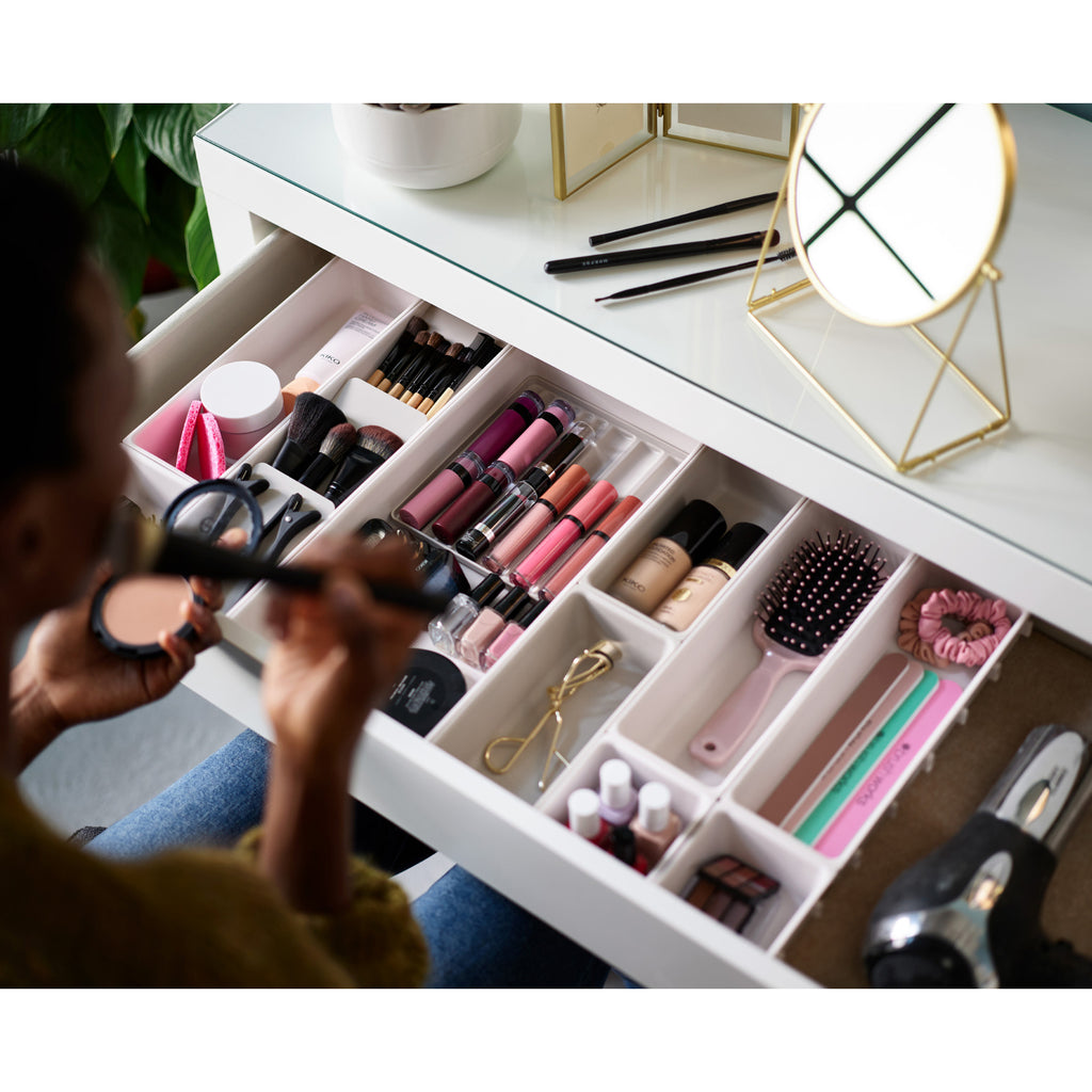 Joseph Joseph Viva 12 Piece Makeup Organiser Set - Shell