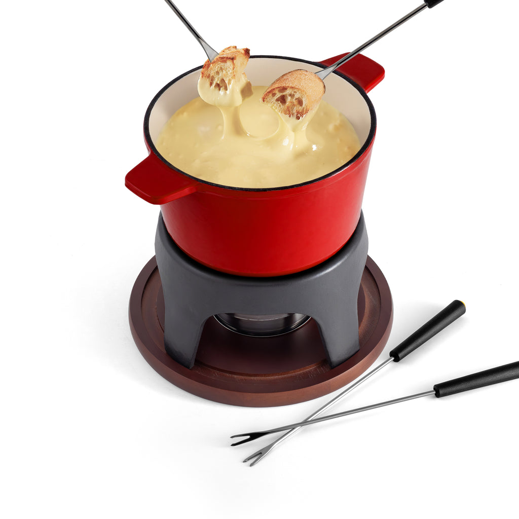 Swissmar Sierra Fondue Set 11pc Cherry Red