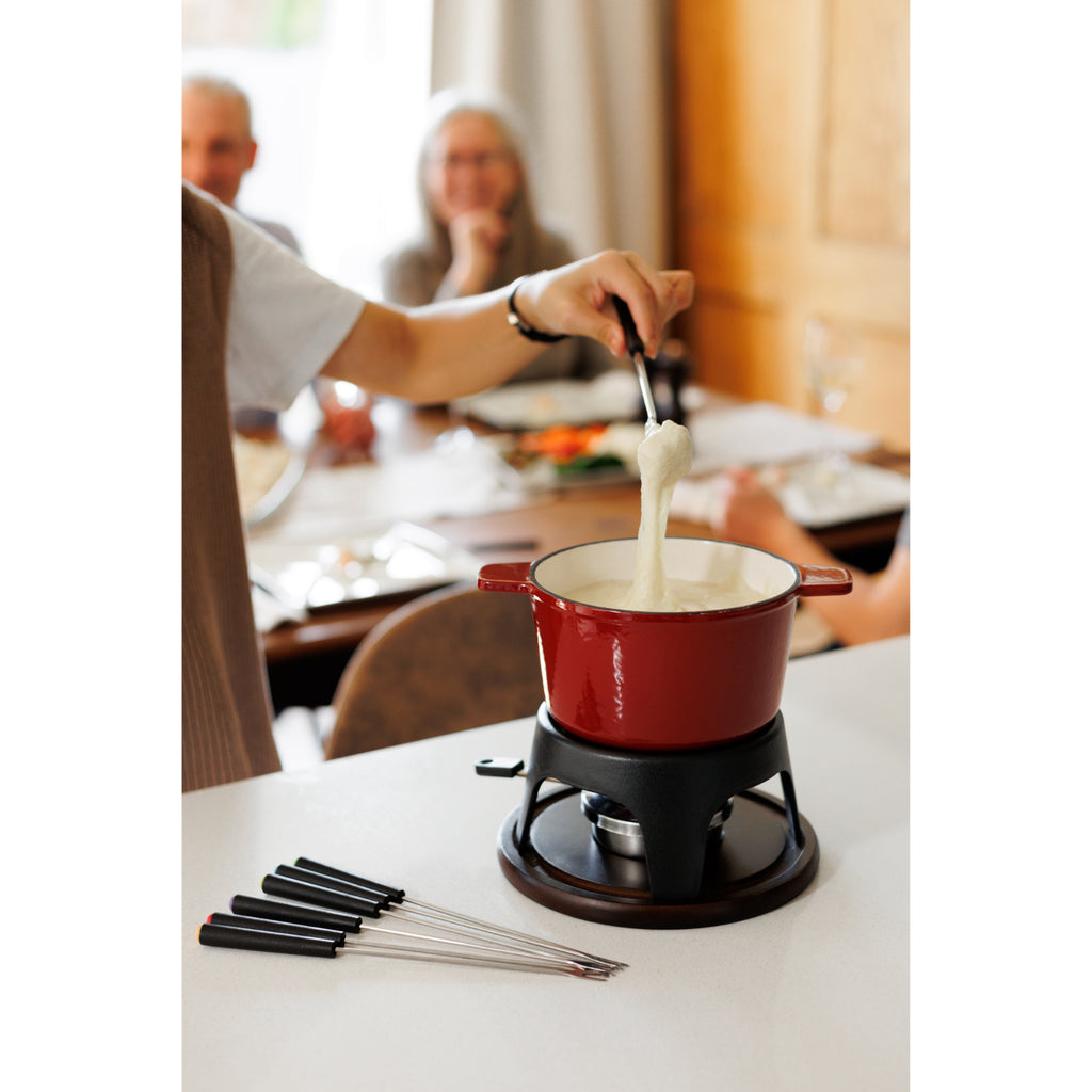Swissmar Sierra Fondue Set 11pc Cherry Red