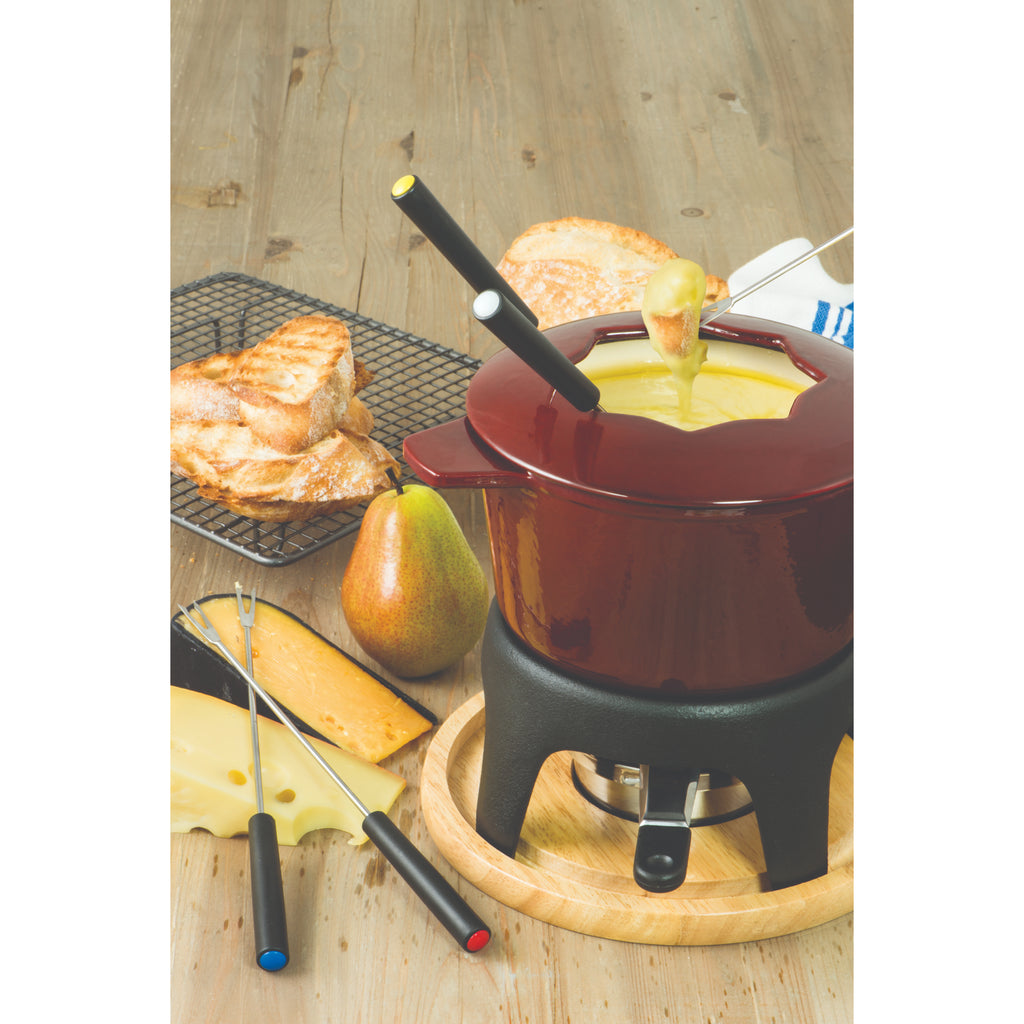 Swissmar Sierra Fondue Set 11pc Cherry Red