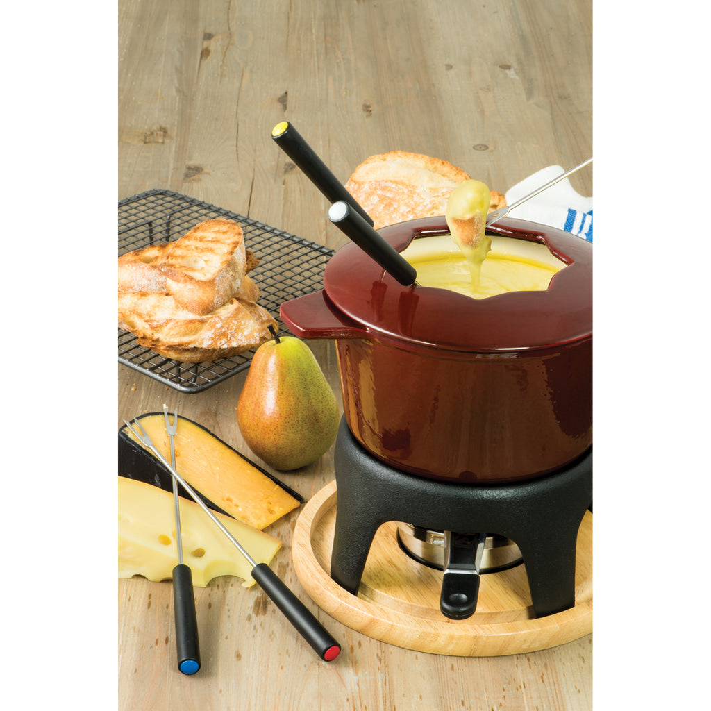 Swissmar Sierra Fondue Set 11pc Cherry Red