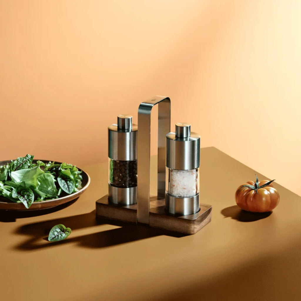 AdHoc Menage Pepper and Salt 13cm - Silver