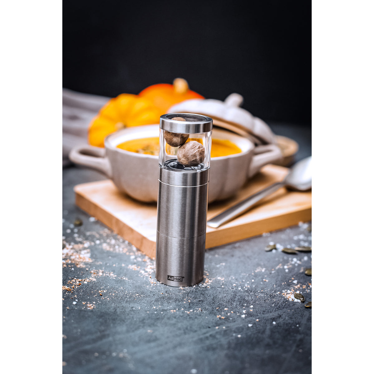 AdHoc Muskatino Nutmeg Mill - Silver
