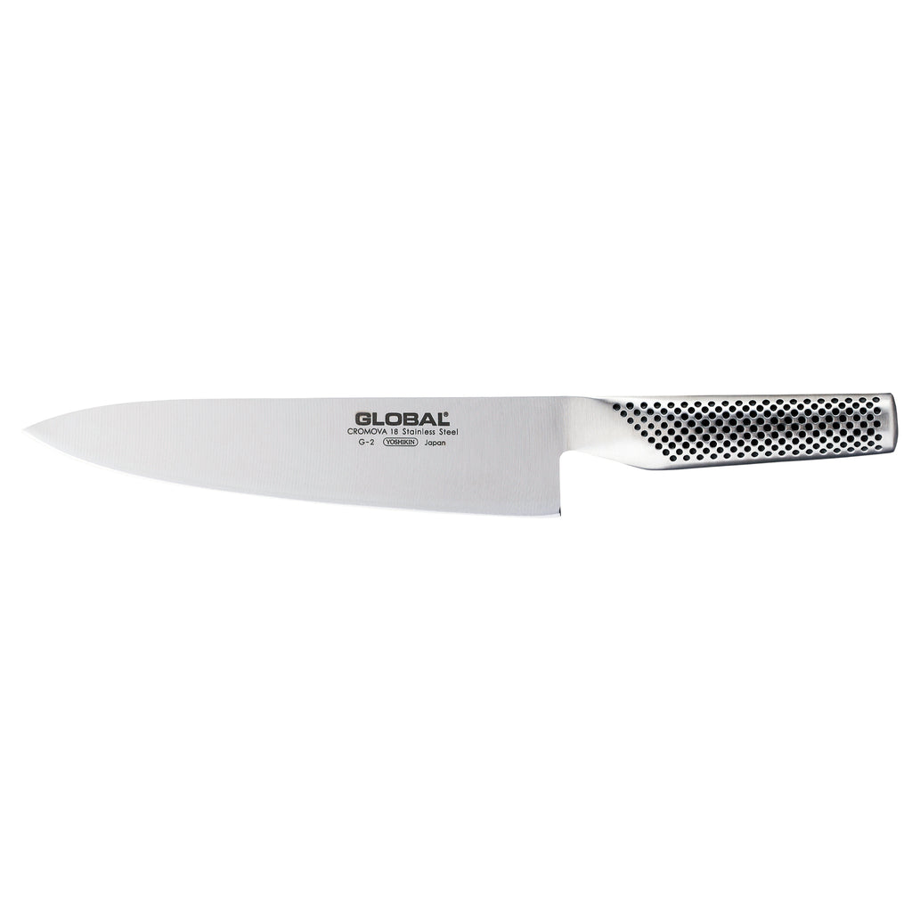 Global 20cm Chef Cooks G2 Cromova 18 Stainless Steel Knife Made in Japan