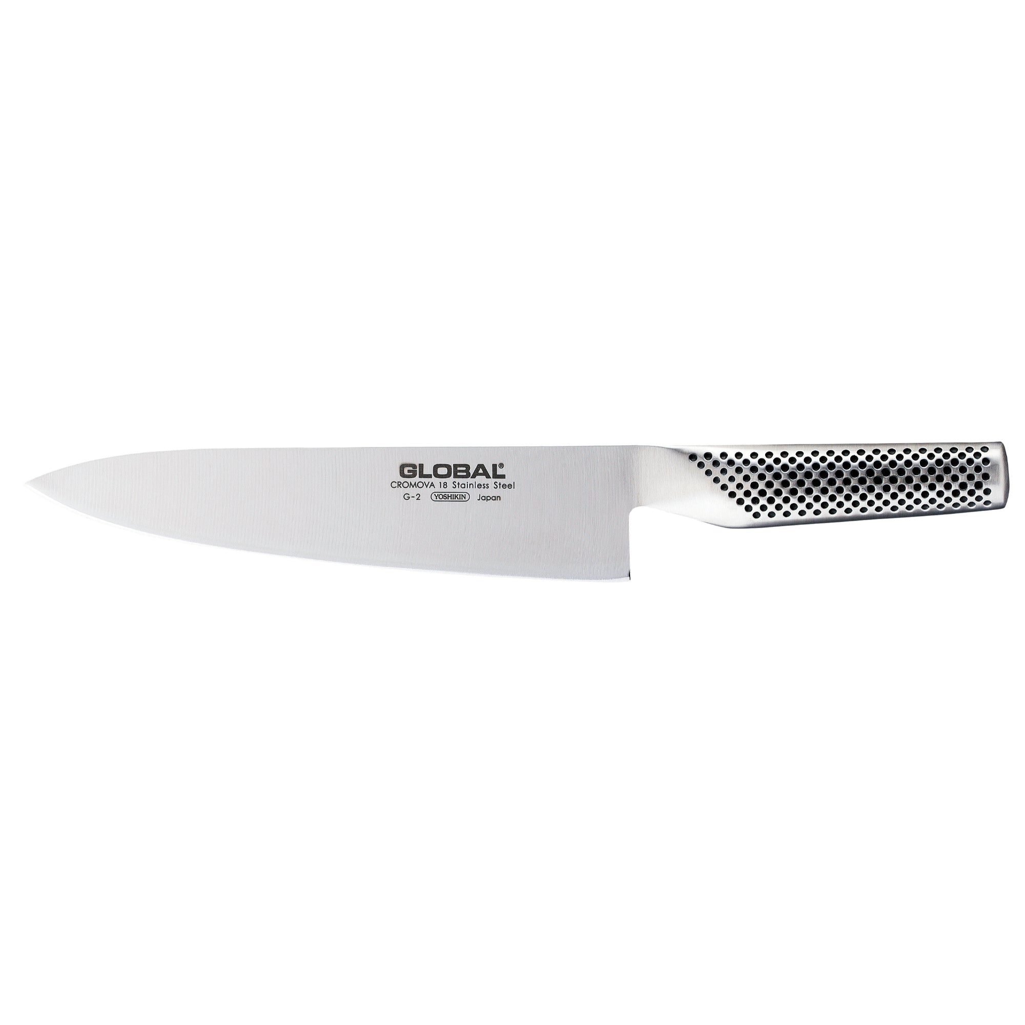 Global 20cm Chef Cooks G2 Cromova 18 Stainless Steel Knife Made in Japan