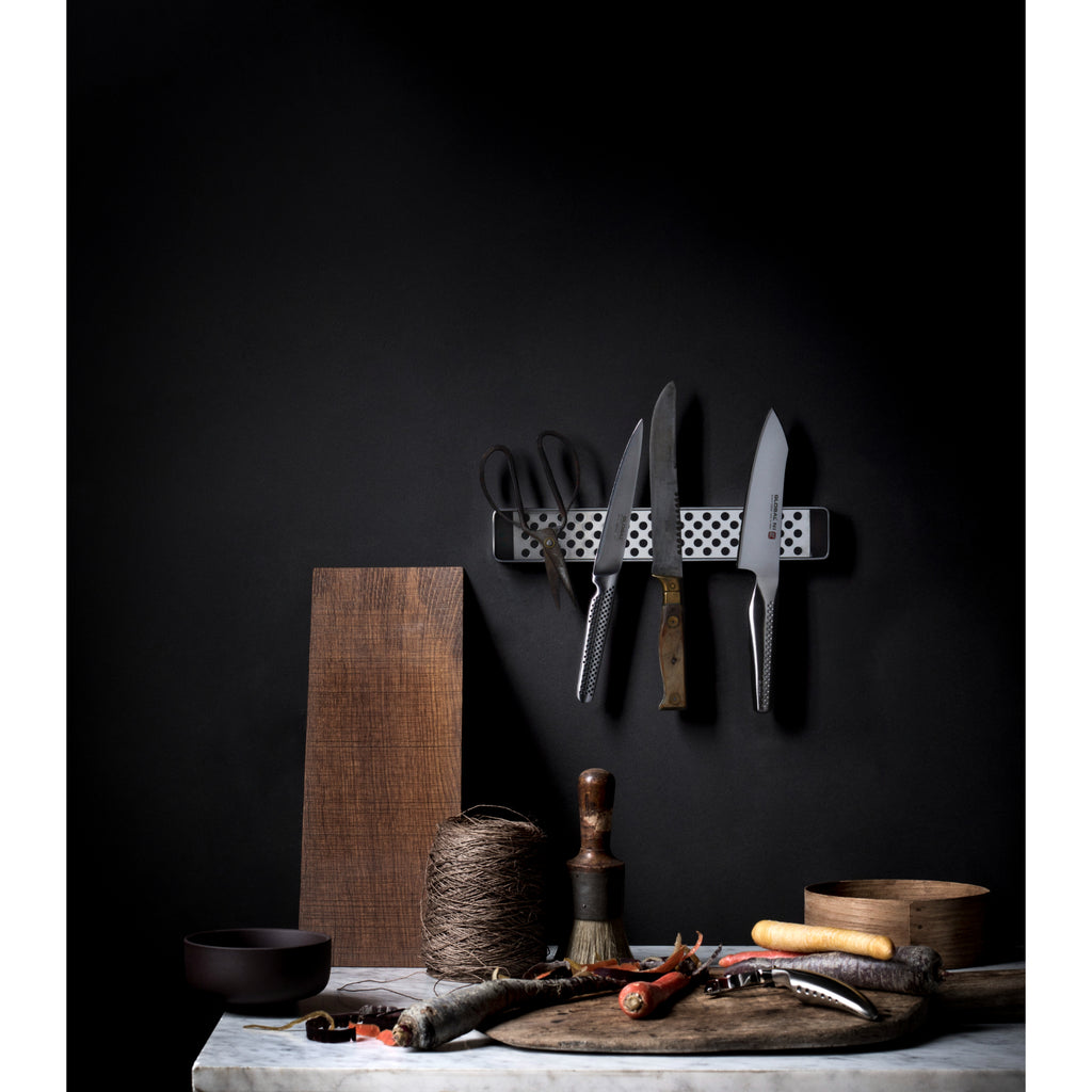 Global Magnetic 51cm Knife Rack - Silver