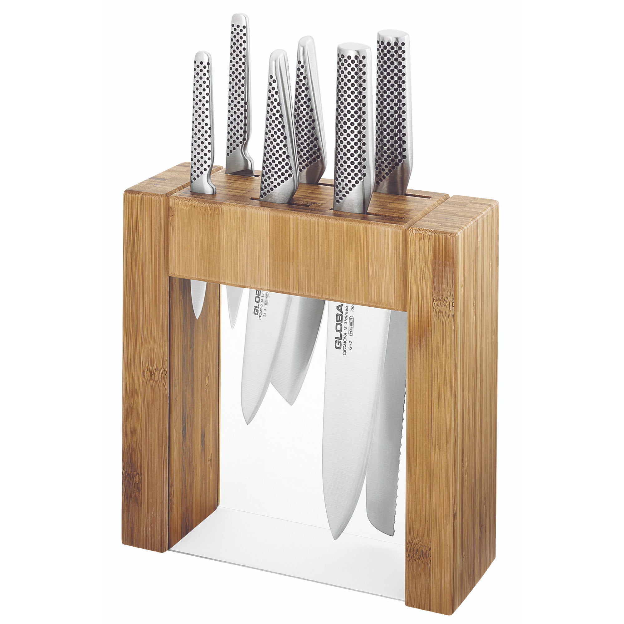 Global 79585 Ikasu Knife Block Set 7pc
