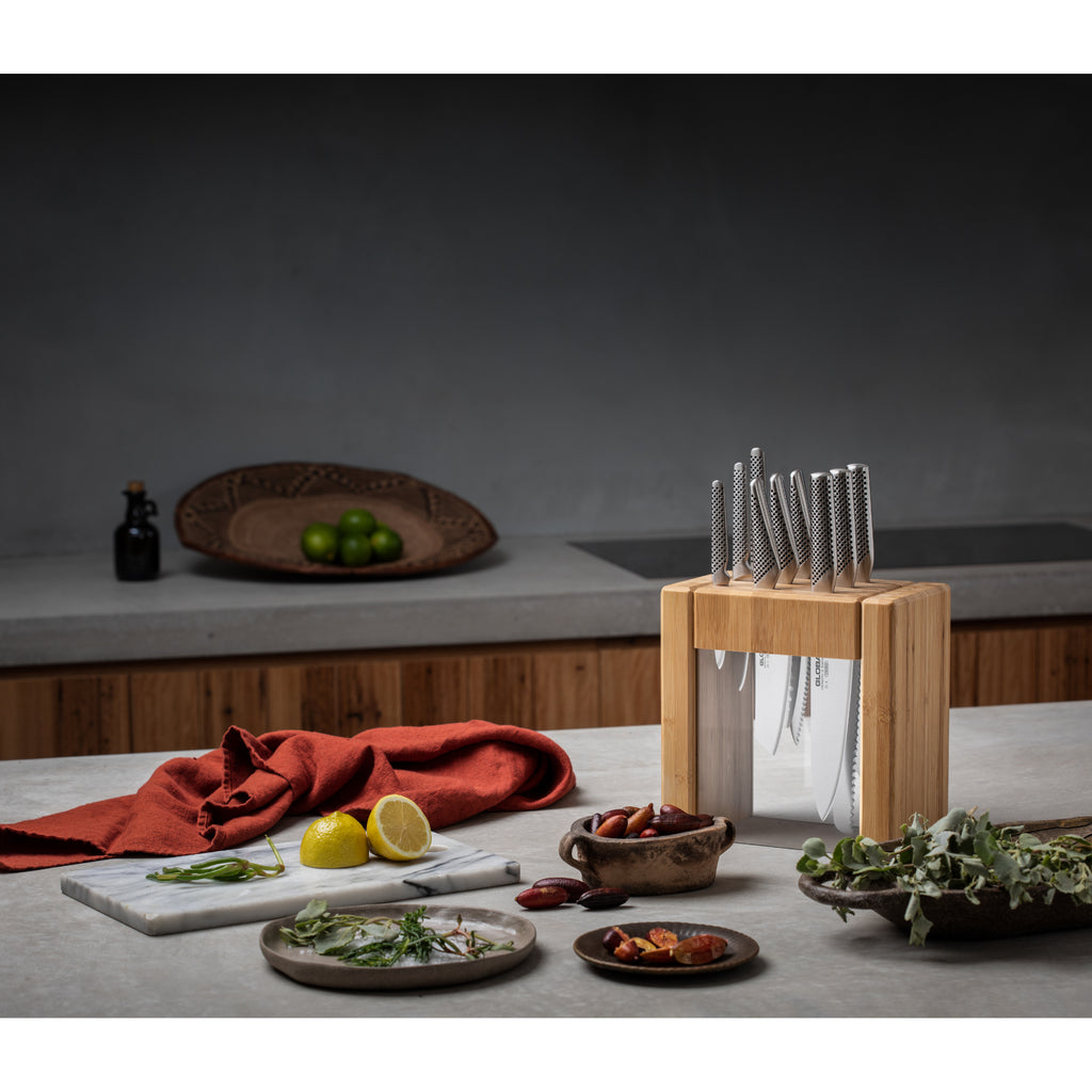 Global 79585 Ikasu Knife Block Set 7pc