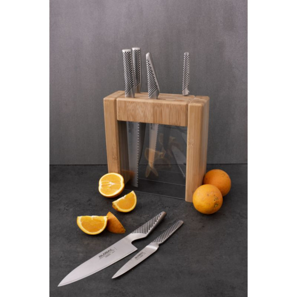 Global 79585 Ikasu Knife Block Set 7pc