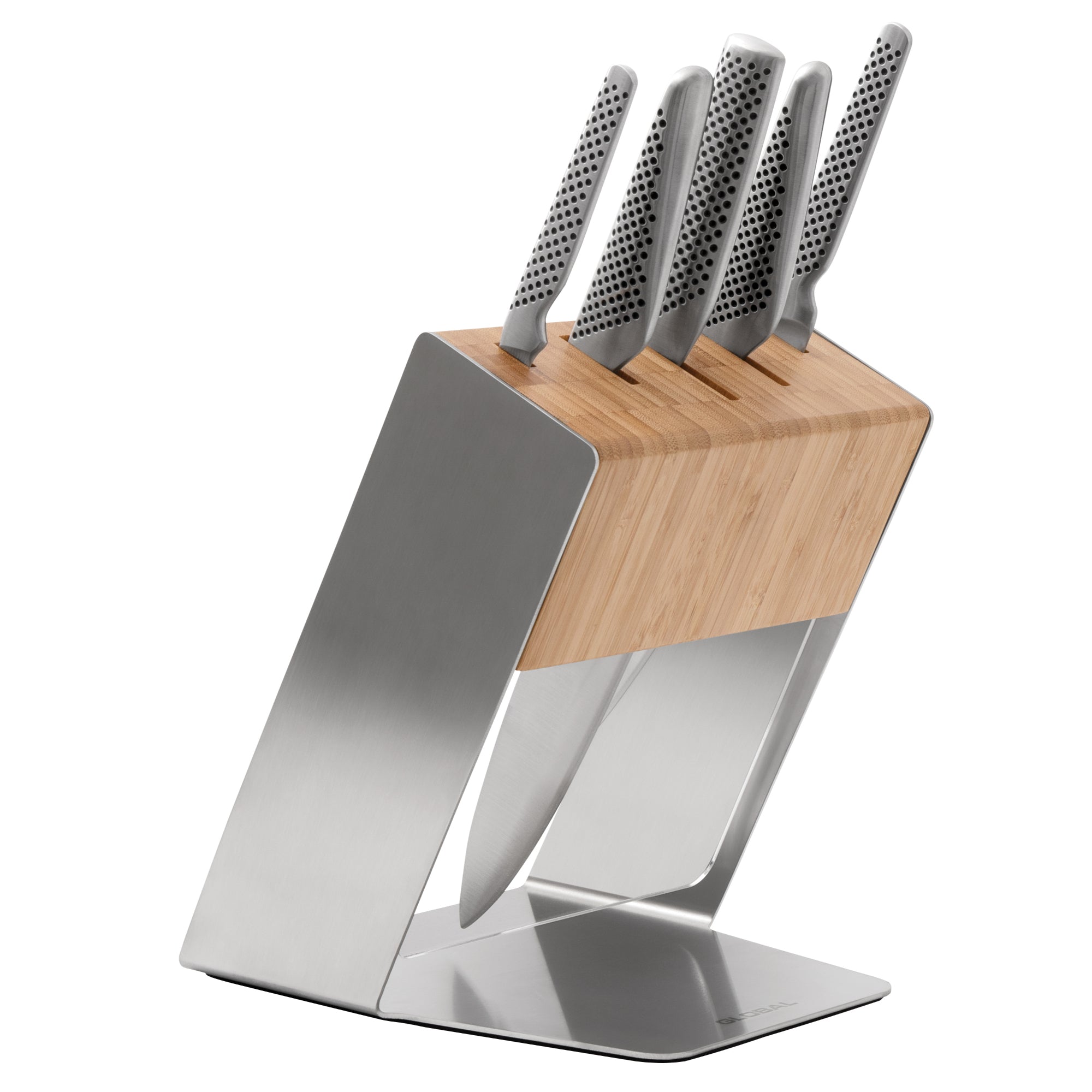 Global 79586 Katana 6pc Knife Block Set