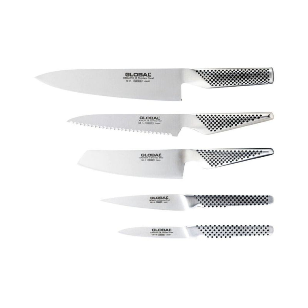 Global 79586 Katana 6pc Knife Block Set