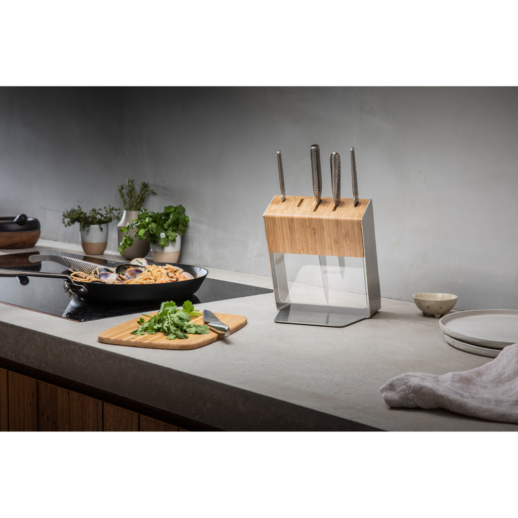 Global 79586 Katana 6pc Knife Block Set