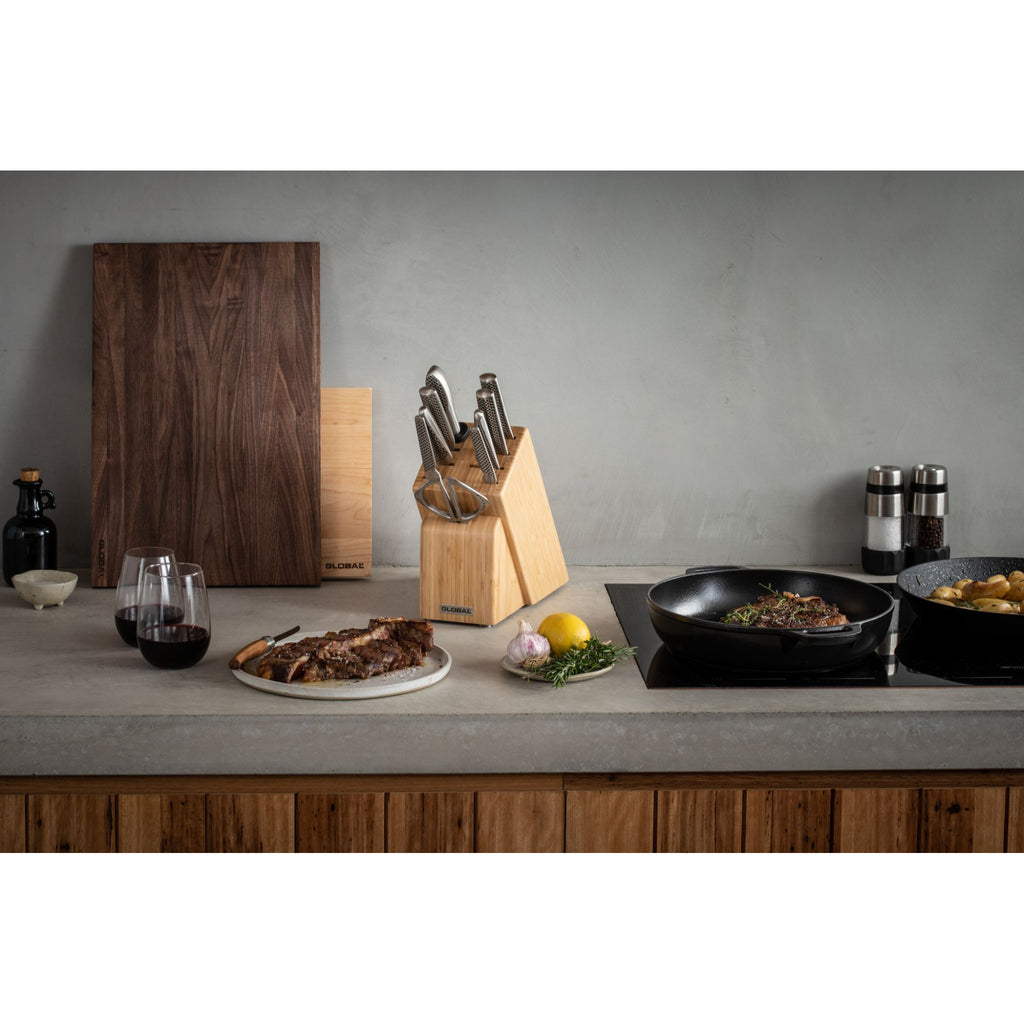 Global Takashi 10 Piece Stainless Steel Japanese Knife Block Set 79589