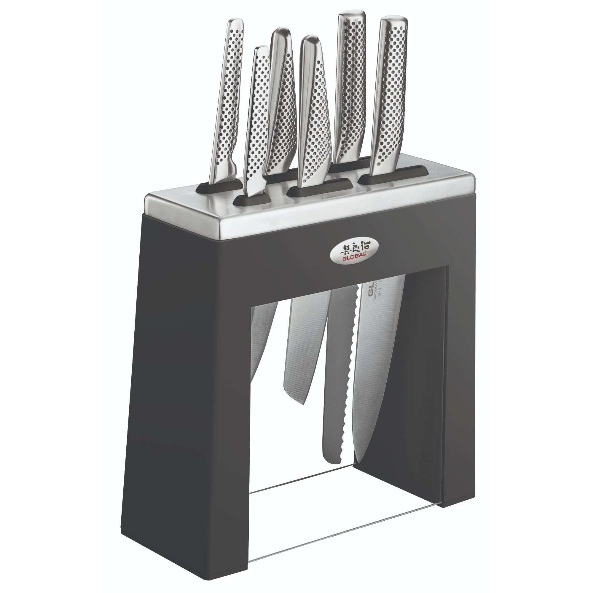 Global 79620 Kabuto 7pc Knife Block Set