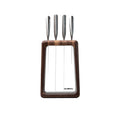 Global Hashira 5 Piece Knife Block Set - Walnut