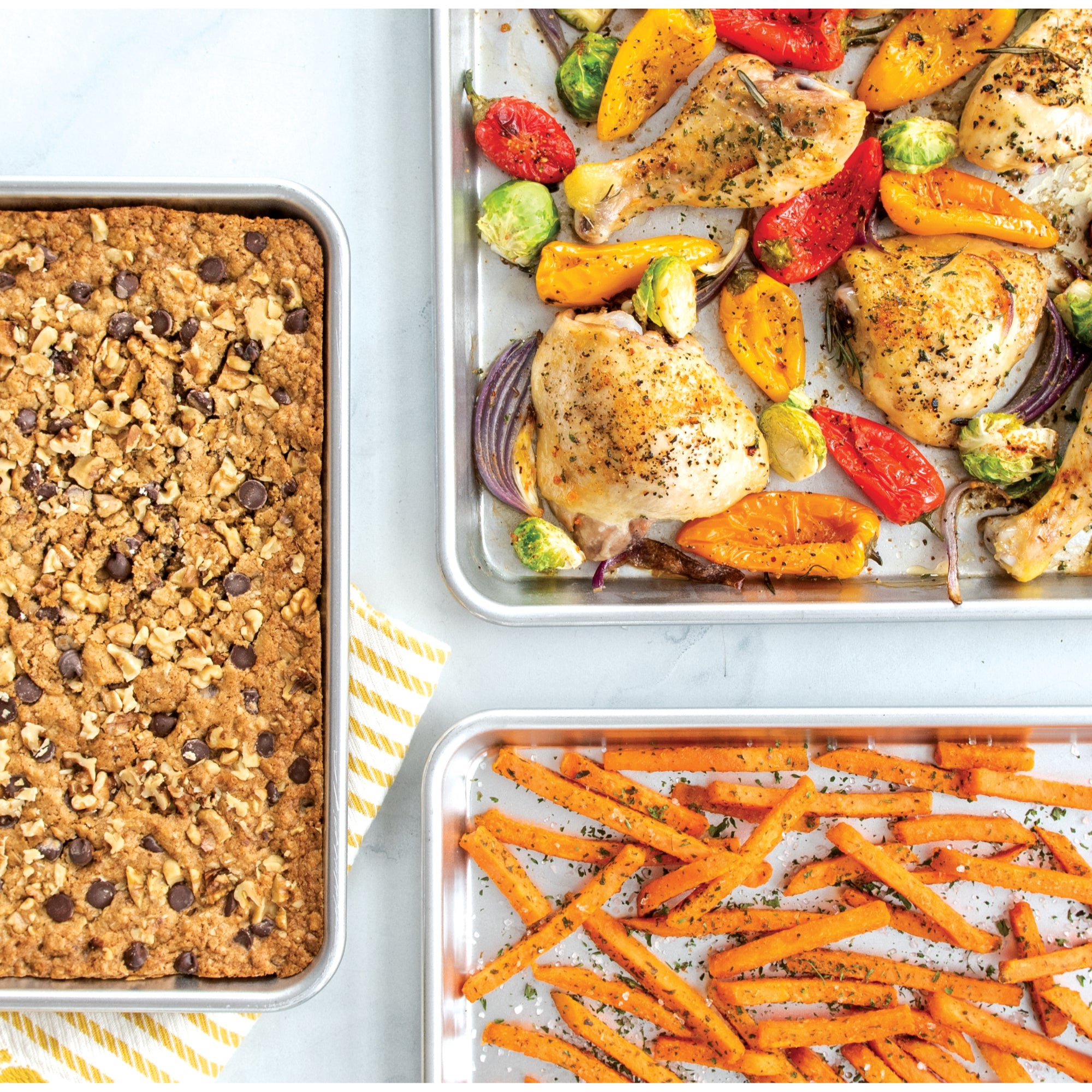 Nordic Ware Baker's Delight 3 Piece Baking Sheet Set