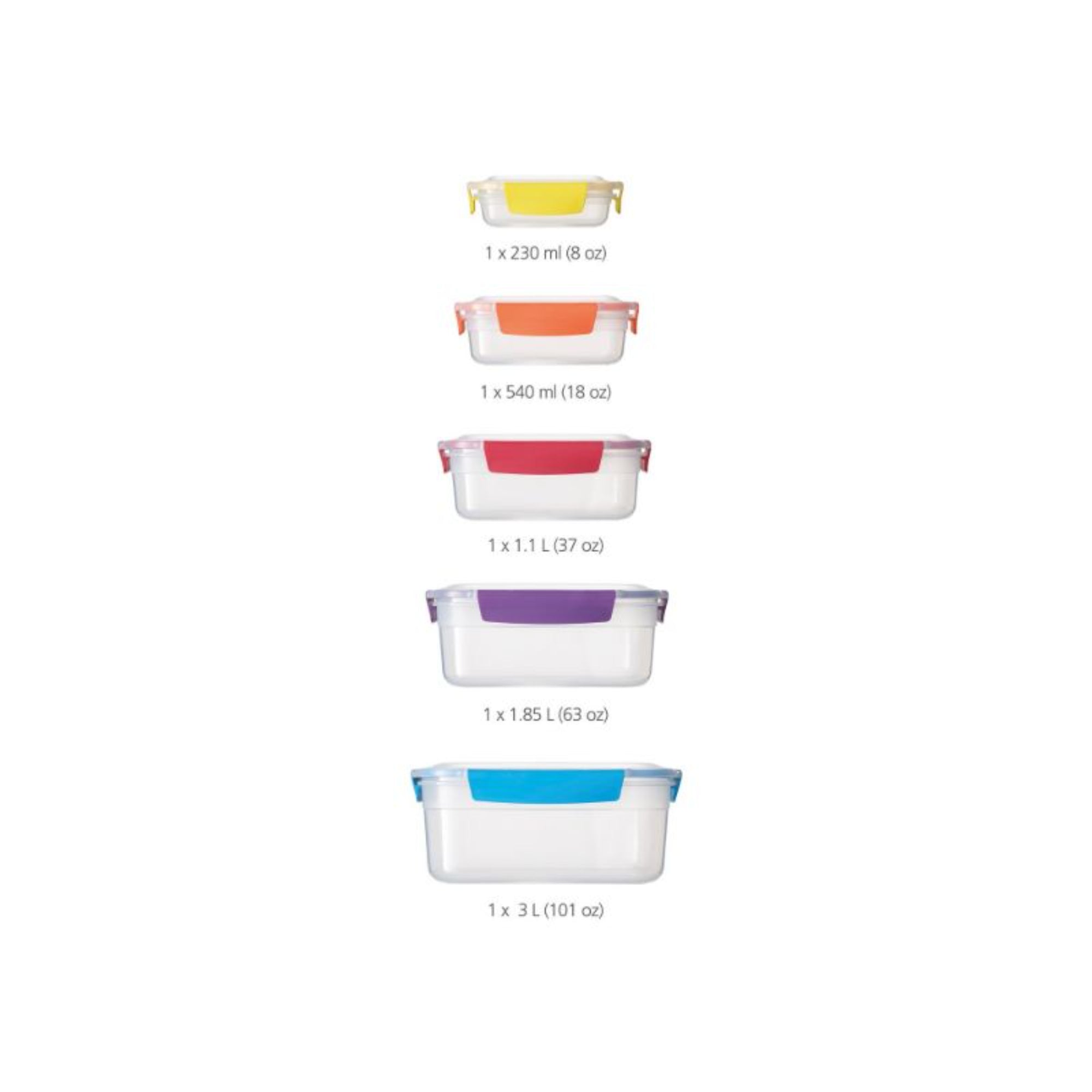 Joseph Joseph Nest 5pc Lock Storage Set 81081