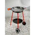 Garcima 46cm Andreu Paella Gas Burner Set, Polished Steel/Red