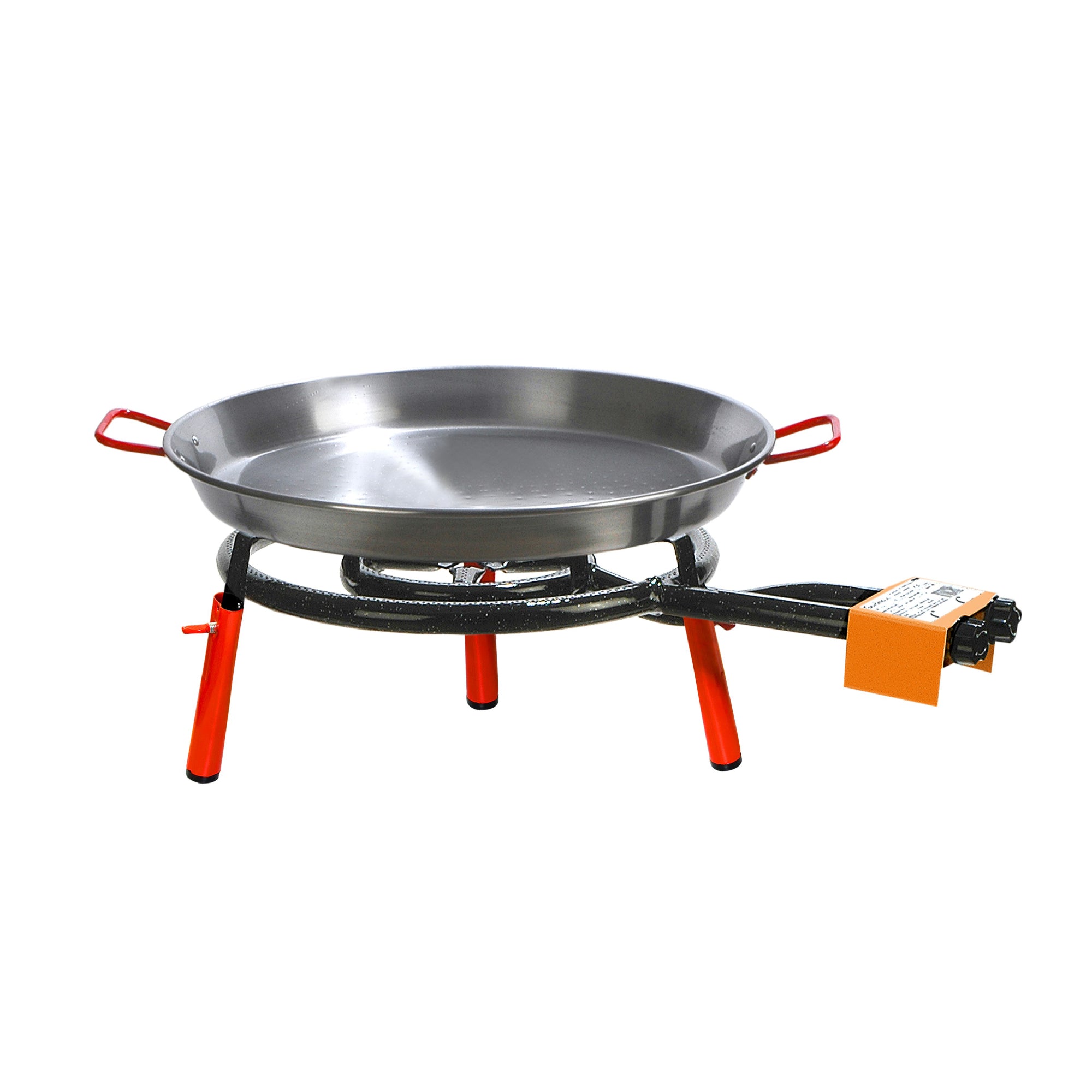 Garcima 46cm Valencia Paella Table Top Gas Burner Set - Carbon Steel