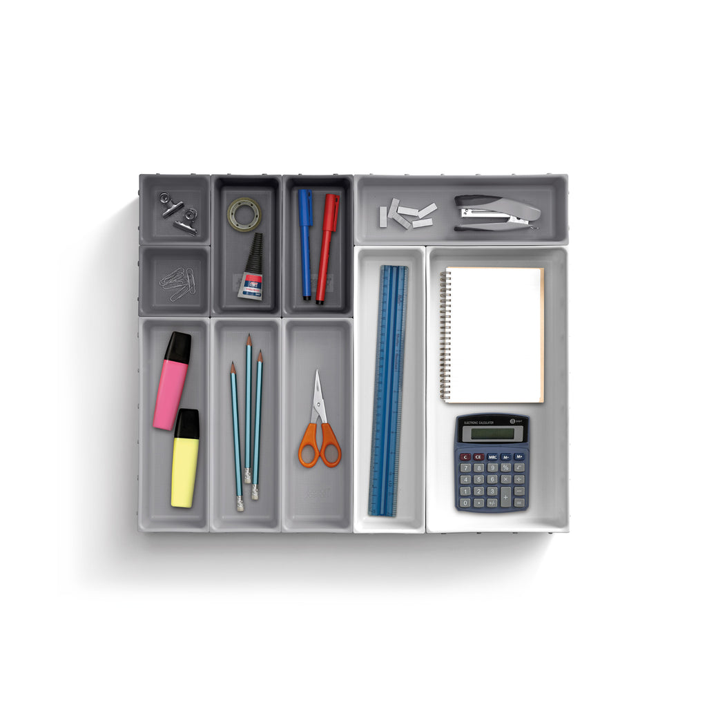 Joseph Joseph Blox 10 Piece Drawer Organiser Set - Stone