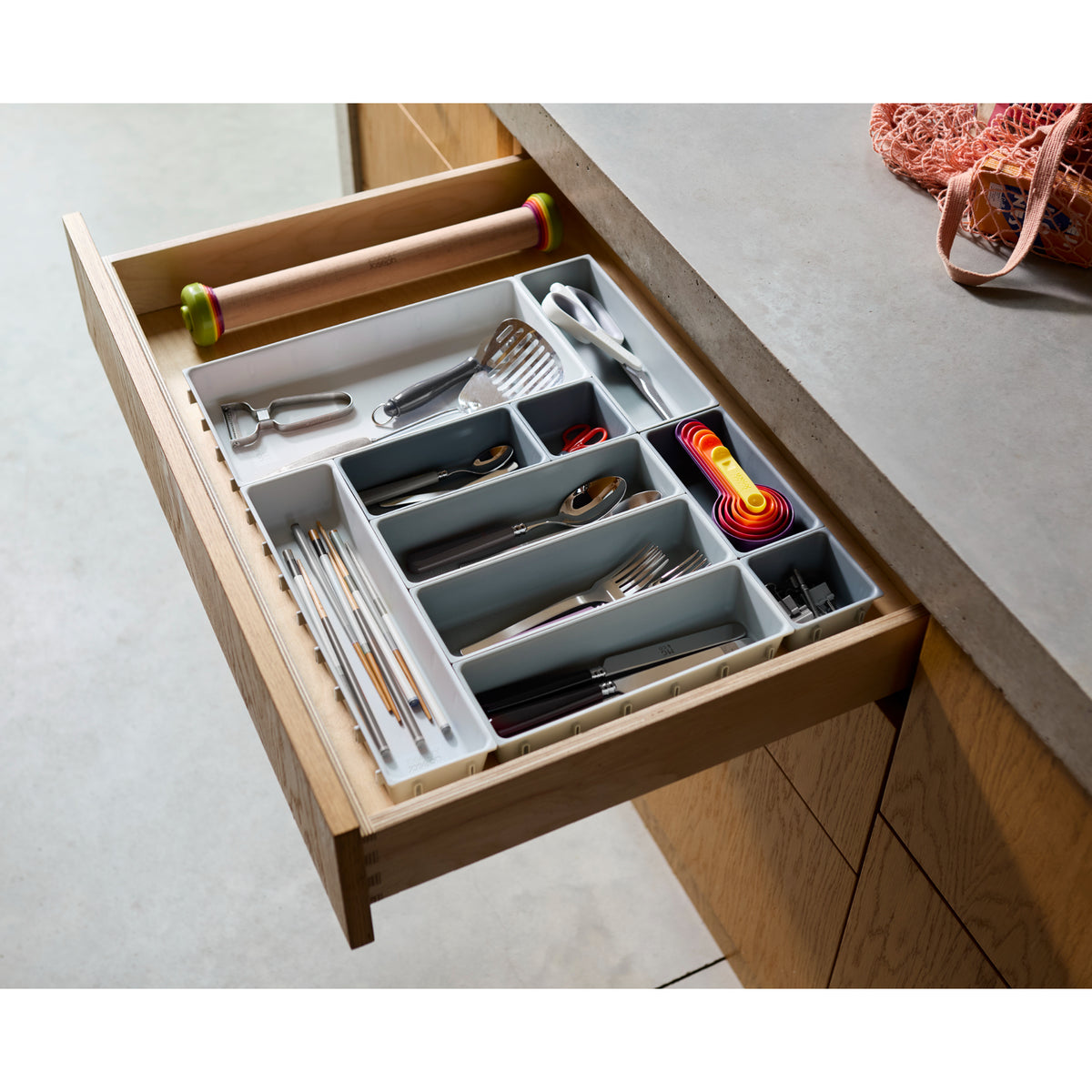 Joseph Joseph Blox 10 Piece Drawer Organiser Set - Stone