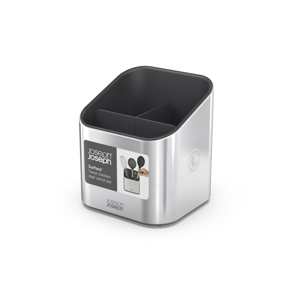 Joseph Joseph Surface Tiered Utensil Pot - Grey