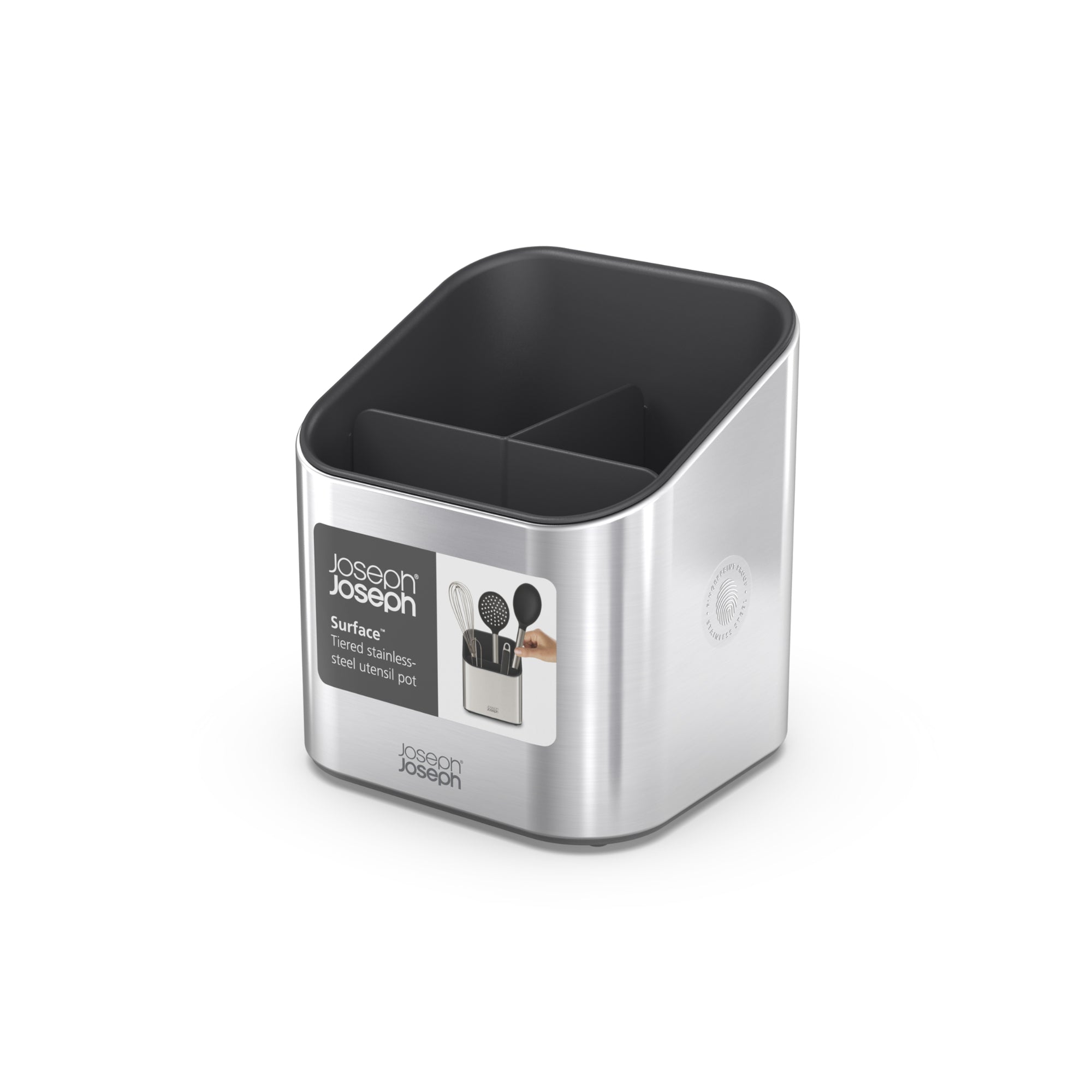 Joseph Joseph Surface Tiered Utensil Pot - Grey