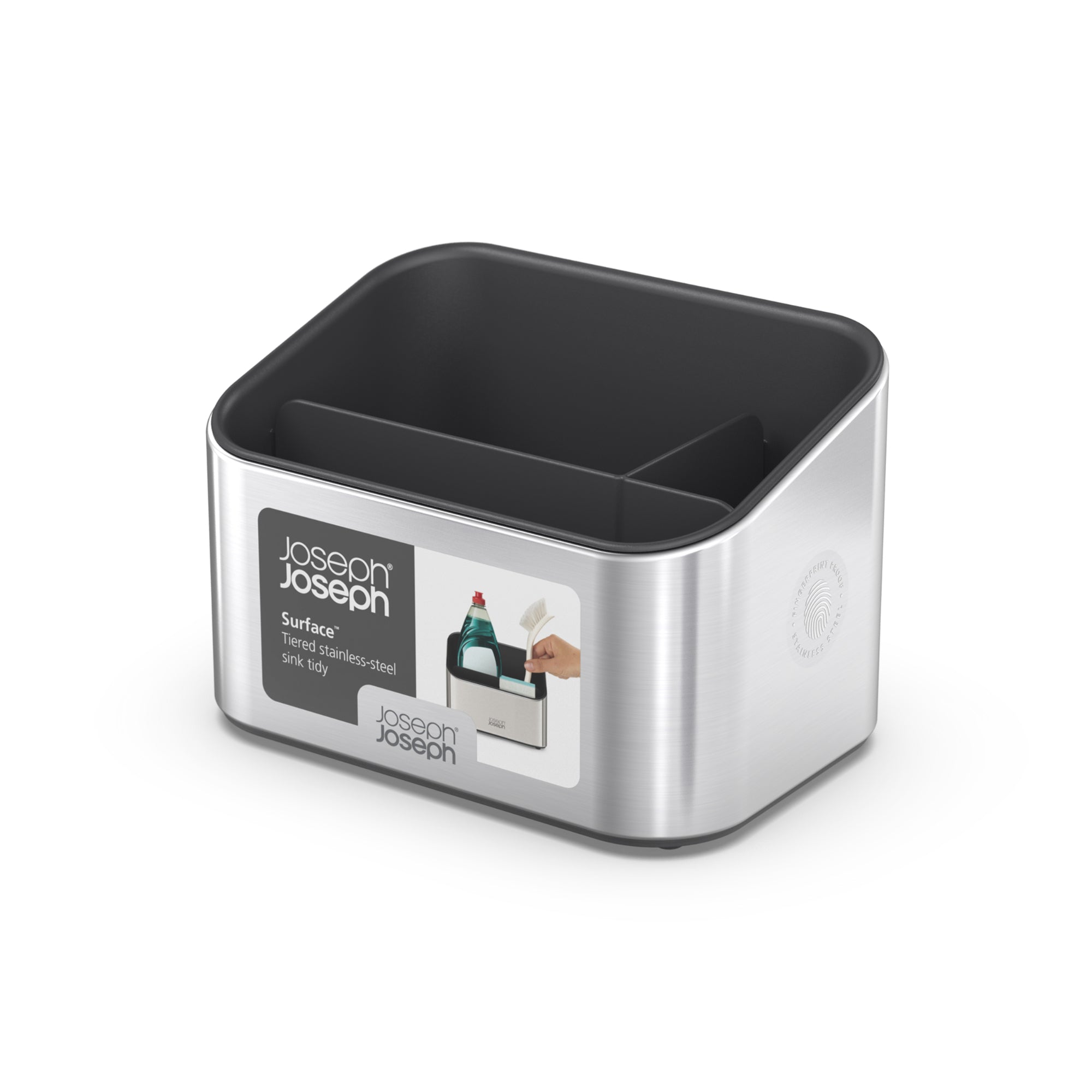 Joseph Joseph Surface Tiered Sink Tidy - Grey