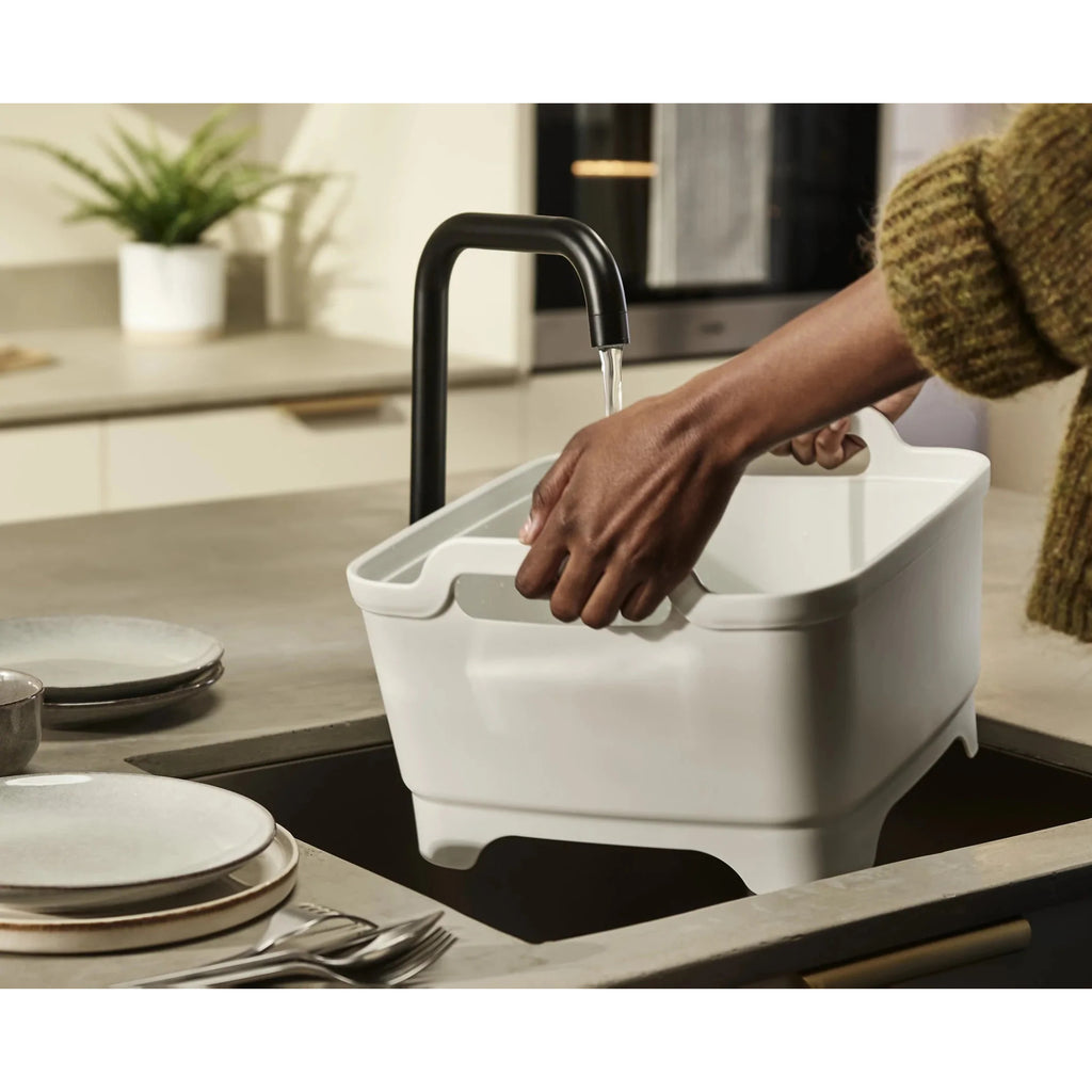 Joseph Joseph  Wash&Drain Washing-up Bowl - Light Stone/ Sage