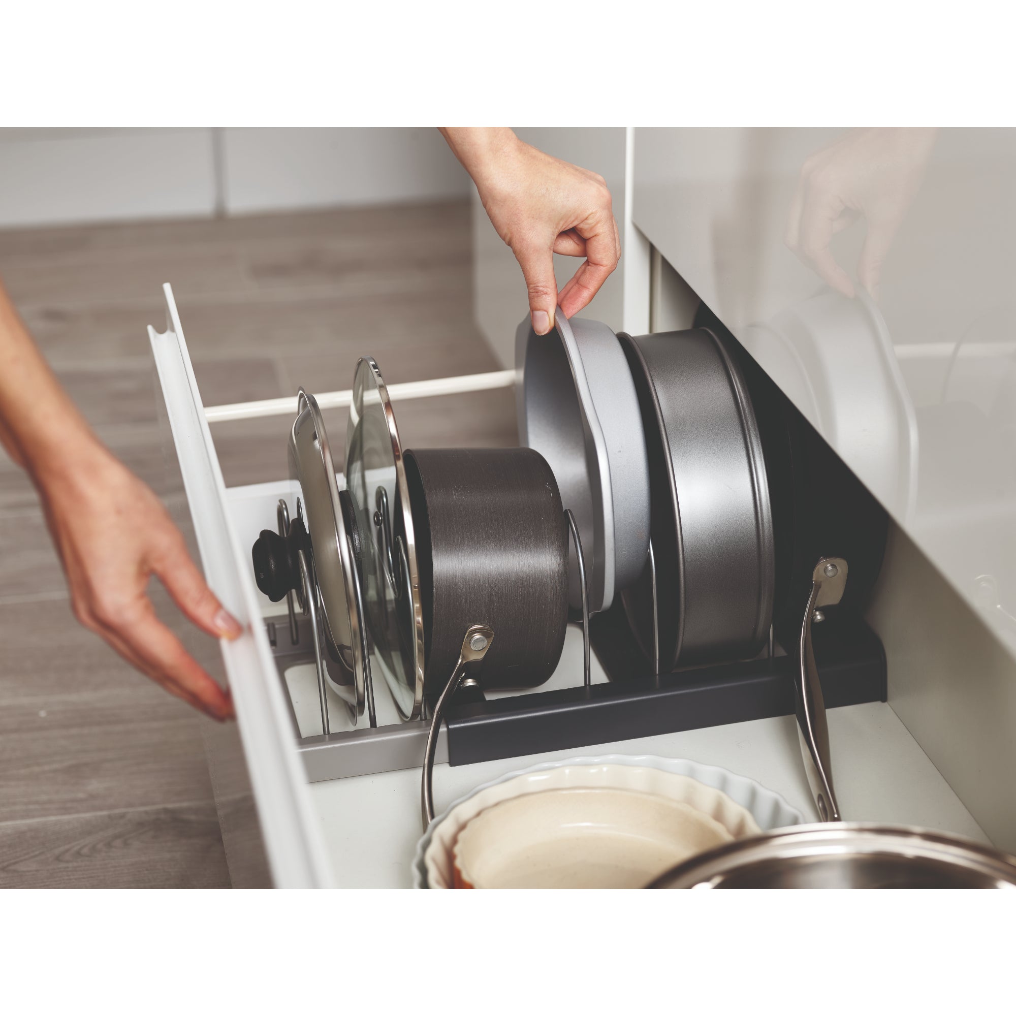 Joseph Joseph DrawerStore Expanding Cookware Organiser - Grey