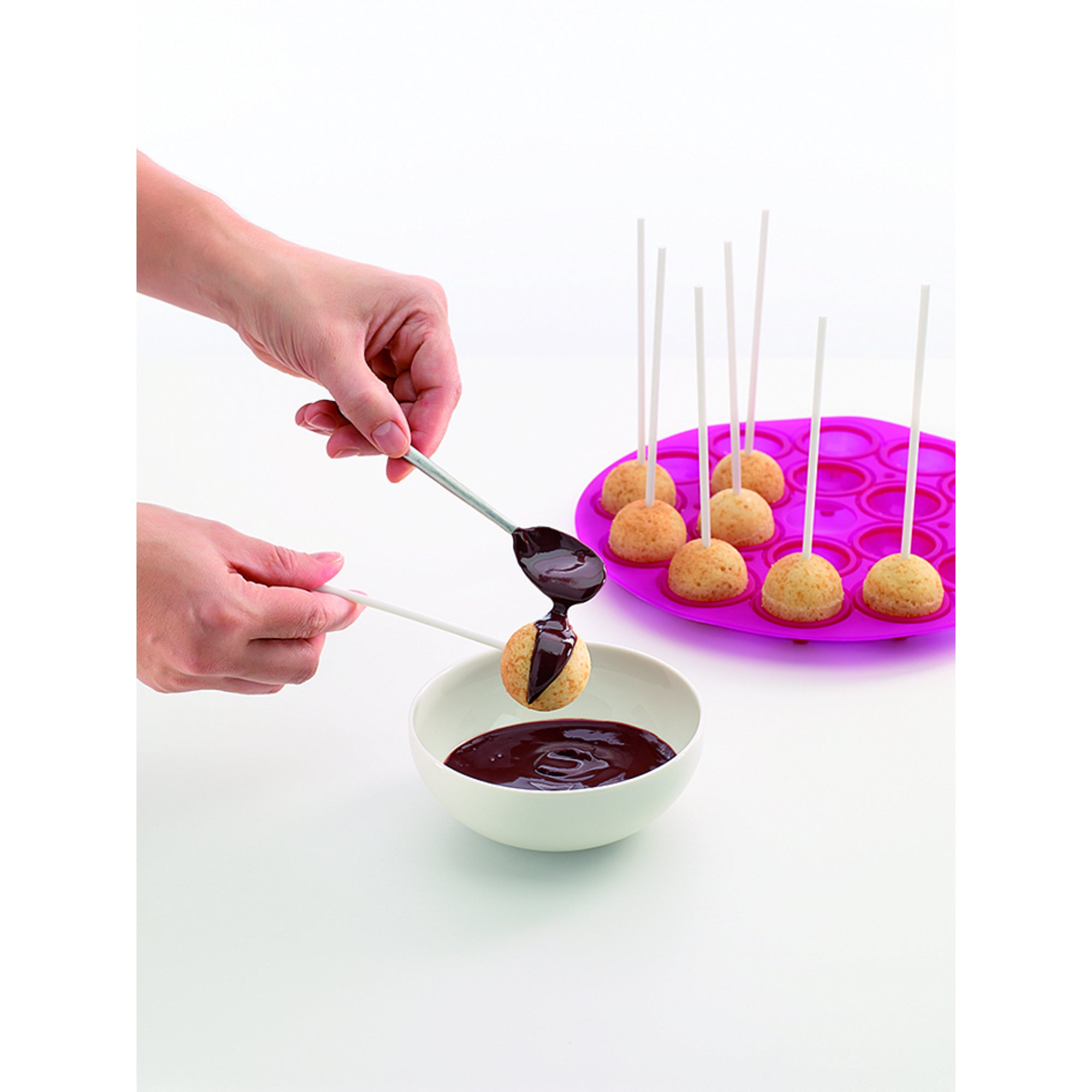 Lekue 18 Cup Cake Pops Mould - Pink