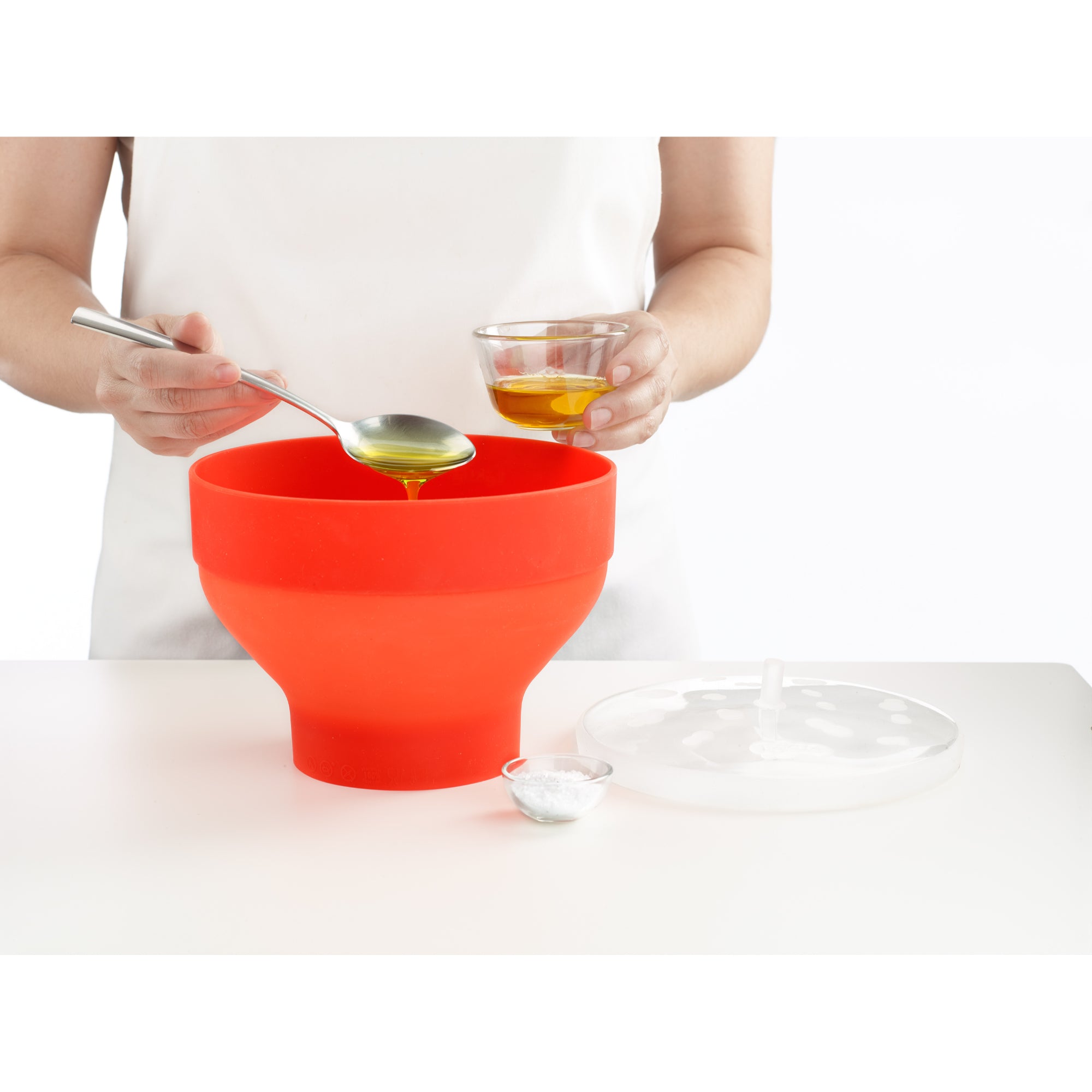 Lekue 2.8L Microwave Popcorn Maker - Red