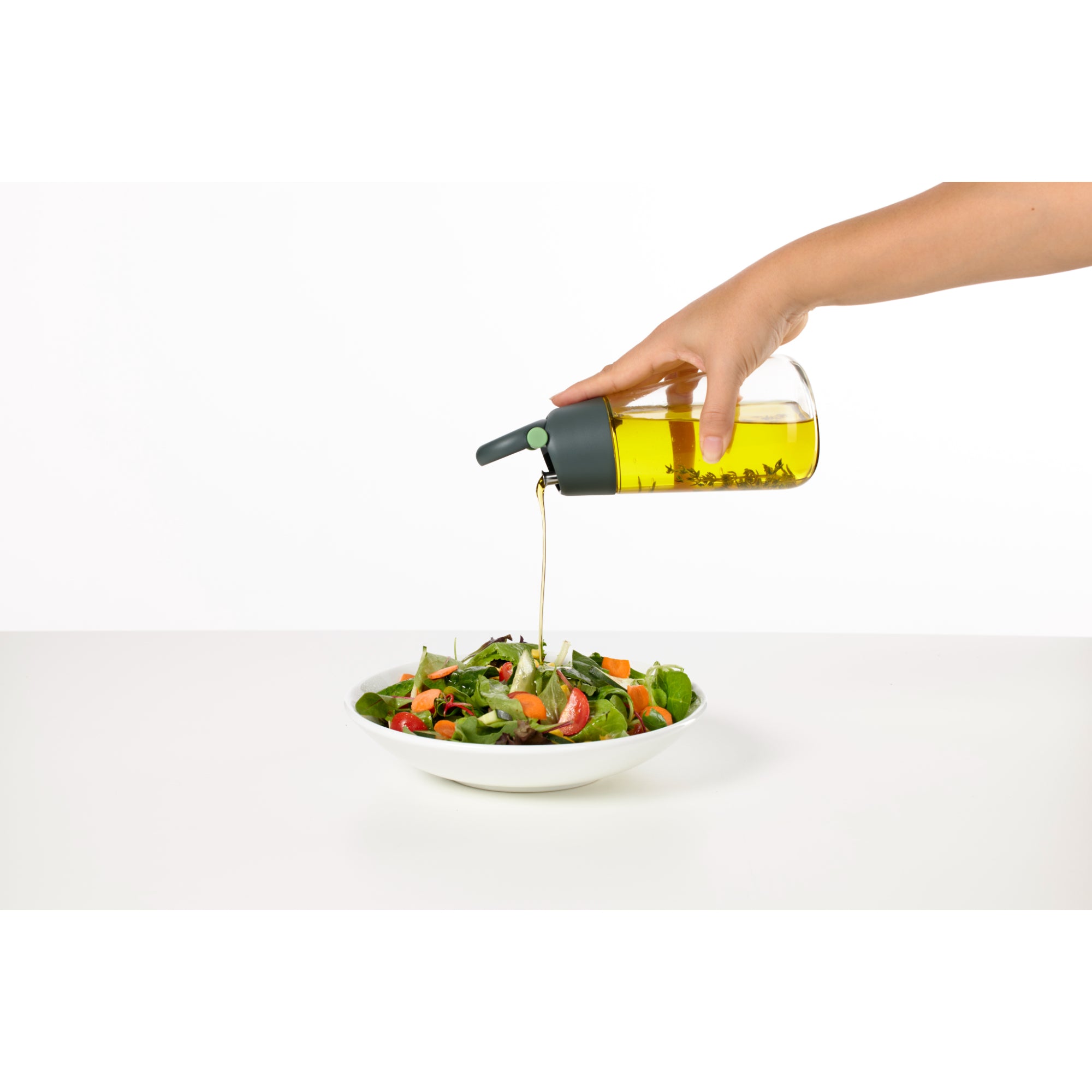 Lekue 2 Piece Oil & Vinegar Set - Grey