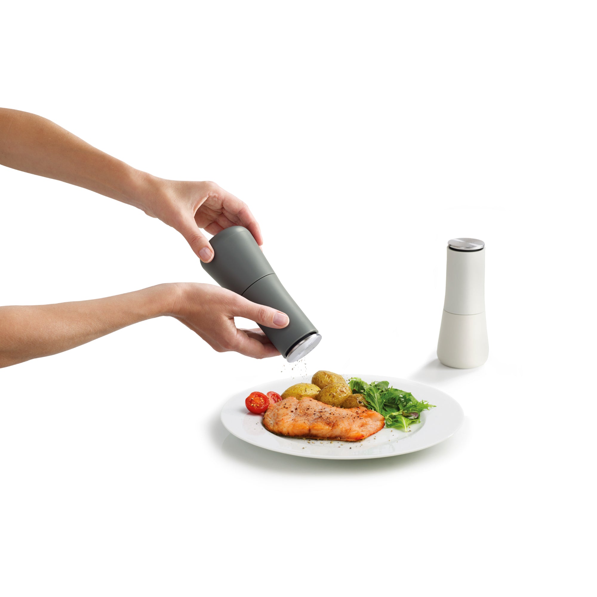 Joseph Joseph  Milltop Salt & Pepper Mills - Grey