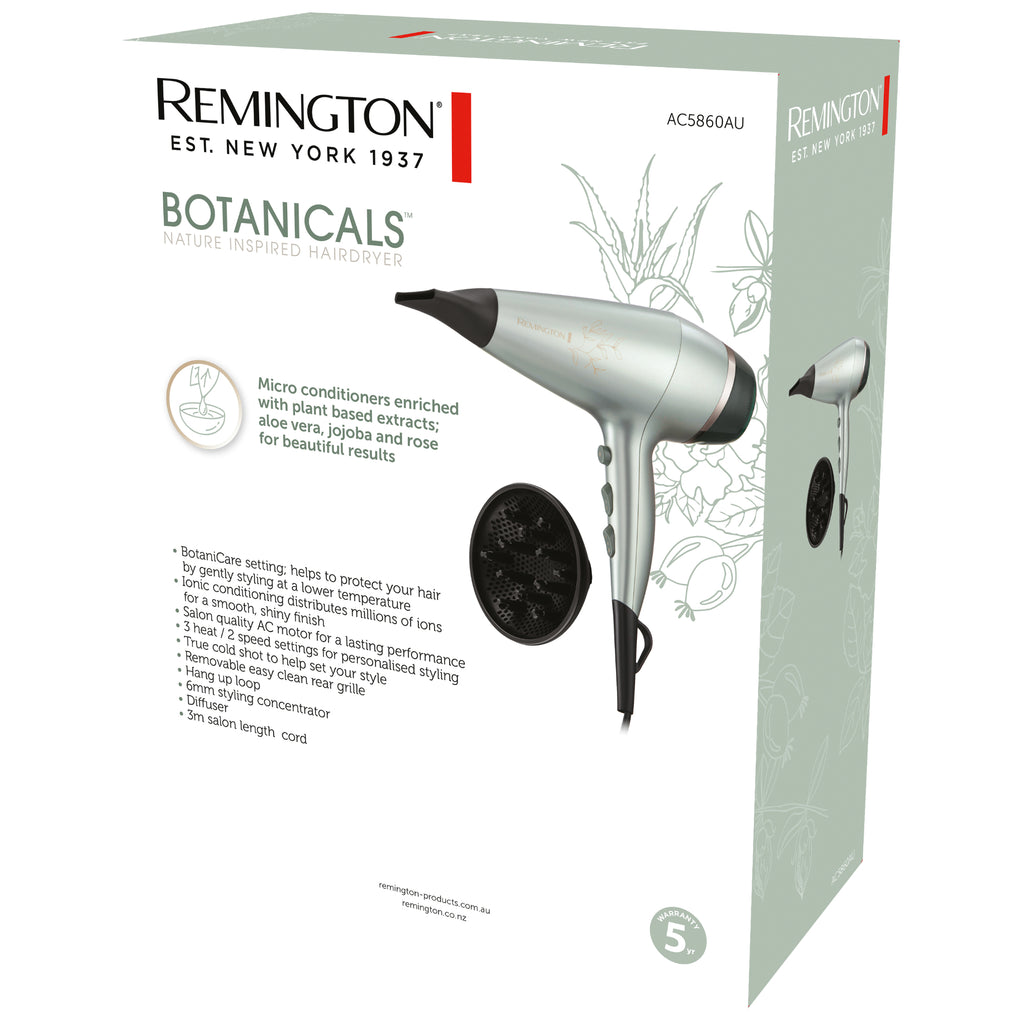 Remington Botanicals? Hairdryer - Green