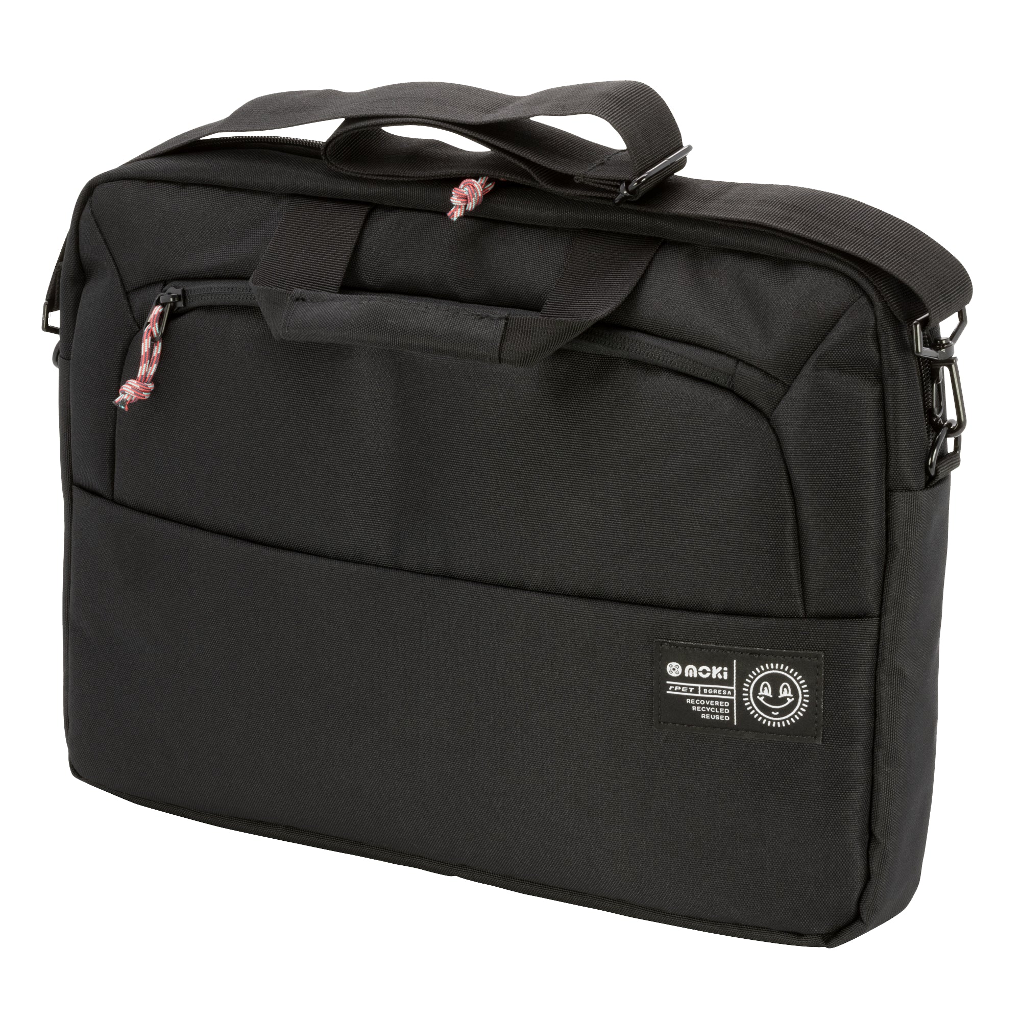 Moki rPET Series Laptop Satchel 17" - Black