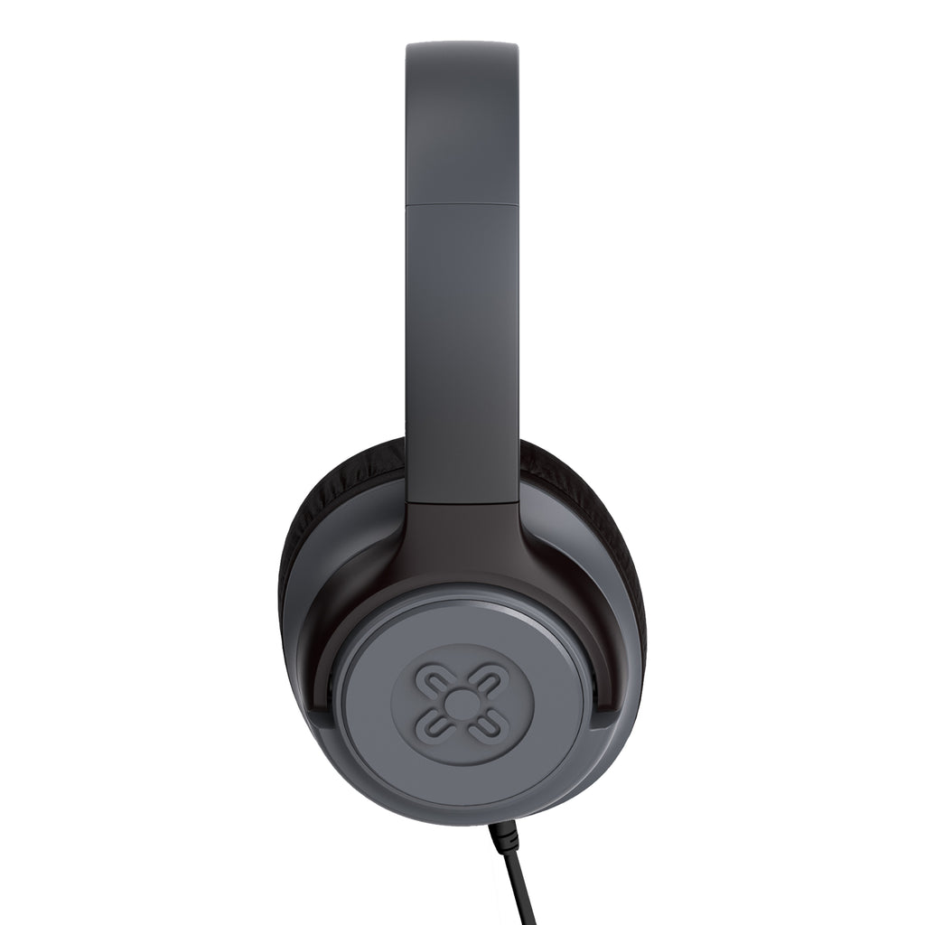Moki Mixi Type-C Connect Wired Volume Limited Headphones - Black/Grey