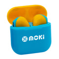 Moki MokiPods Mini TWS Earphones for Kids Volume Limited - Blue/Yellow