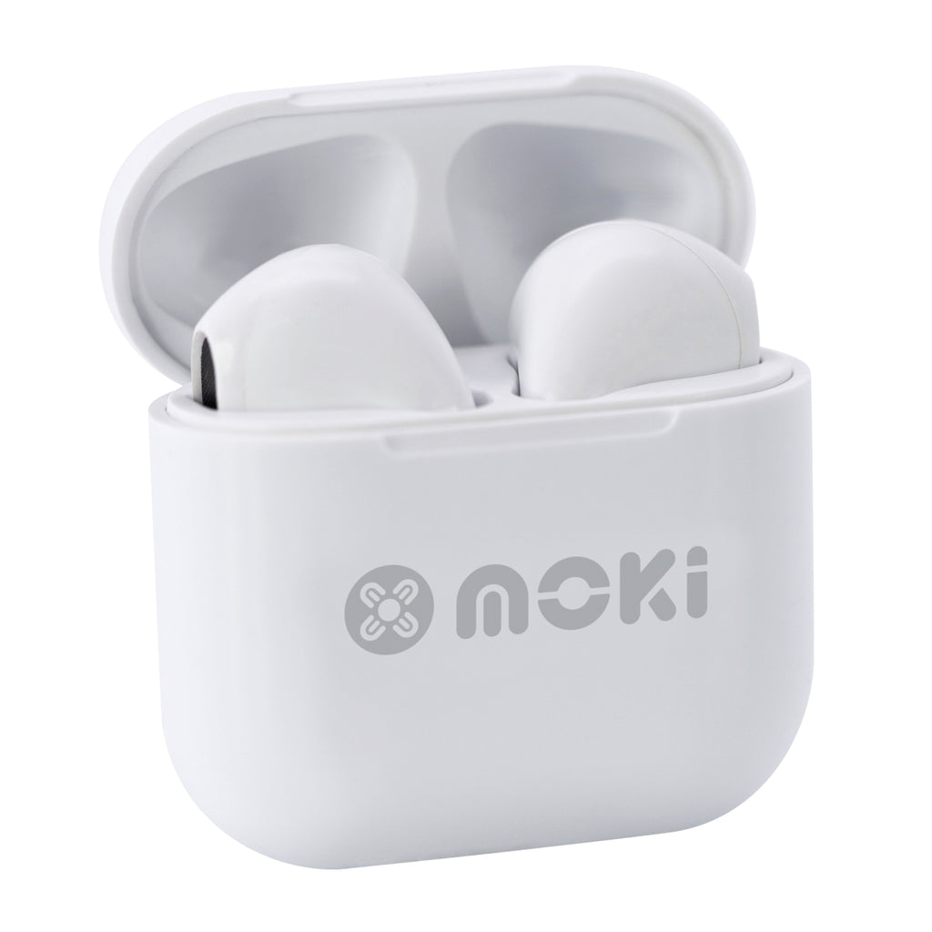 Moki MokiPods Mini TWS Earphones for Kids Volume Limited - White